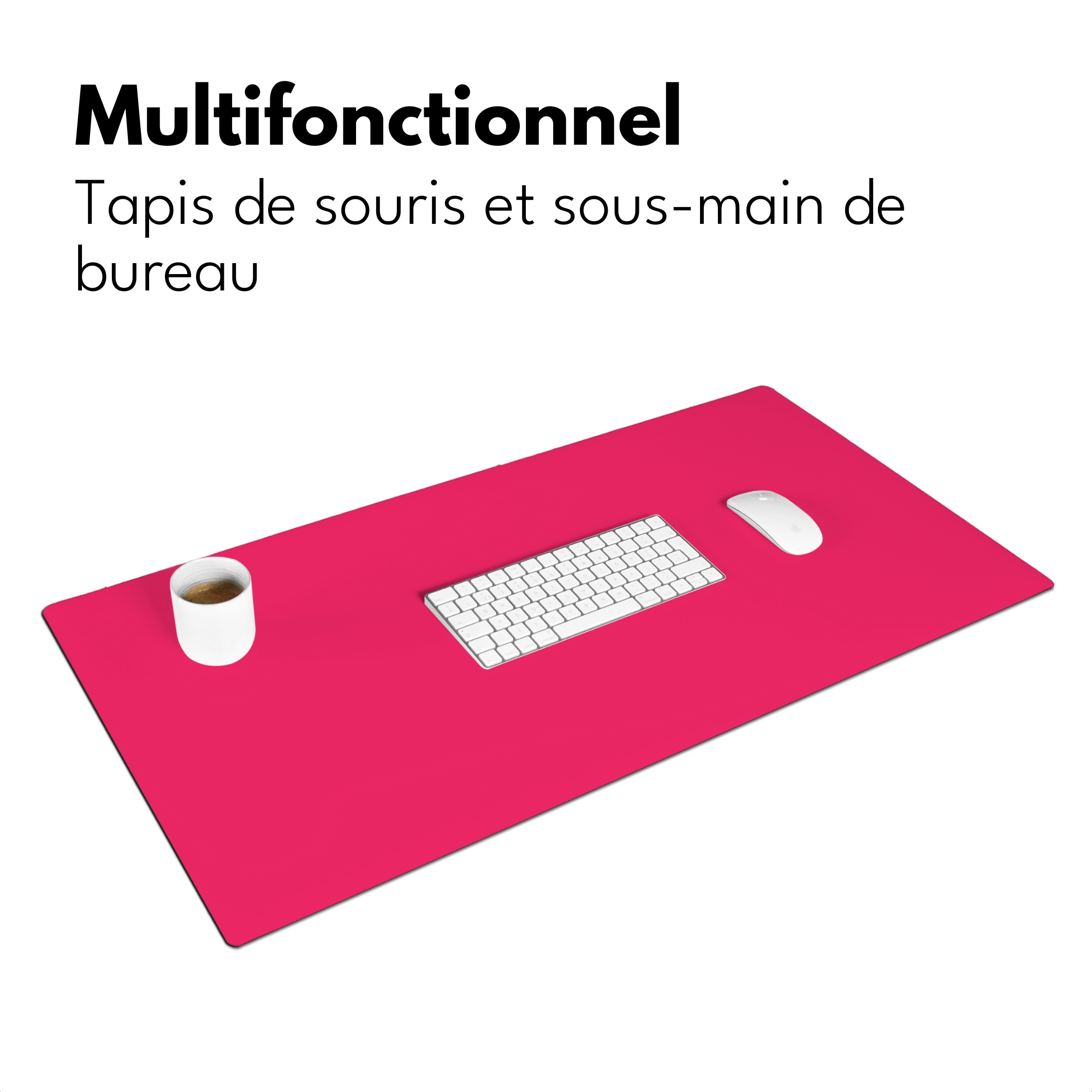 Sous main bureau - Carmin - Couleurs - Palette - Rose-3