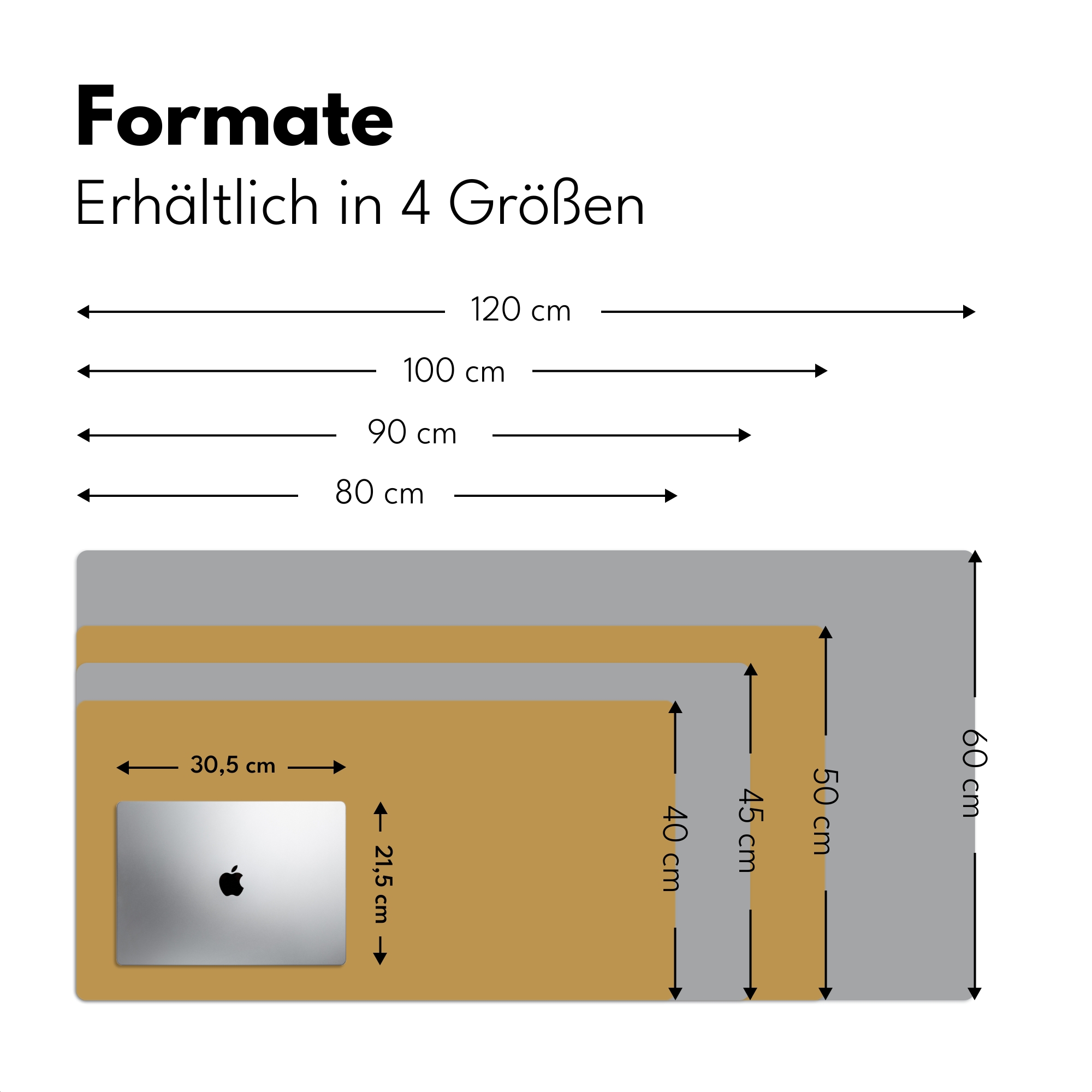 Schreibtischunterlage - Ockergelb - Farbe - Herbst - Gelb - Uni - Farben-4