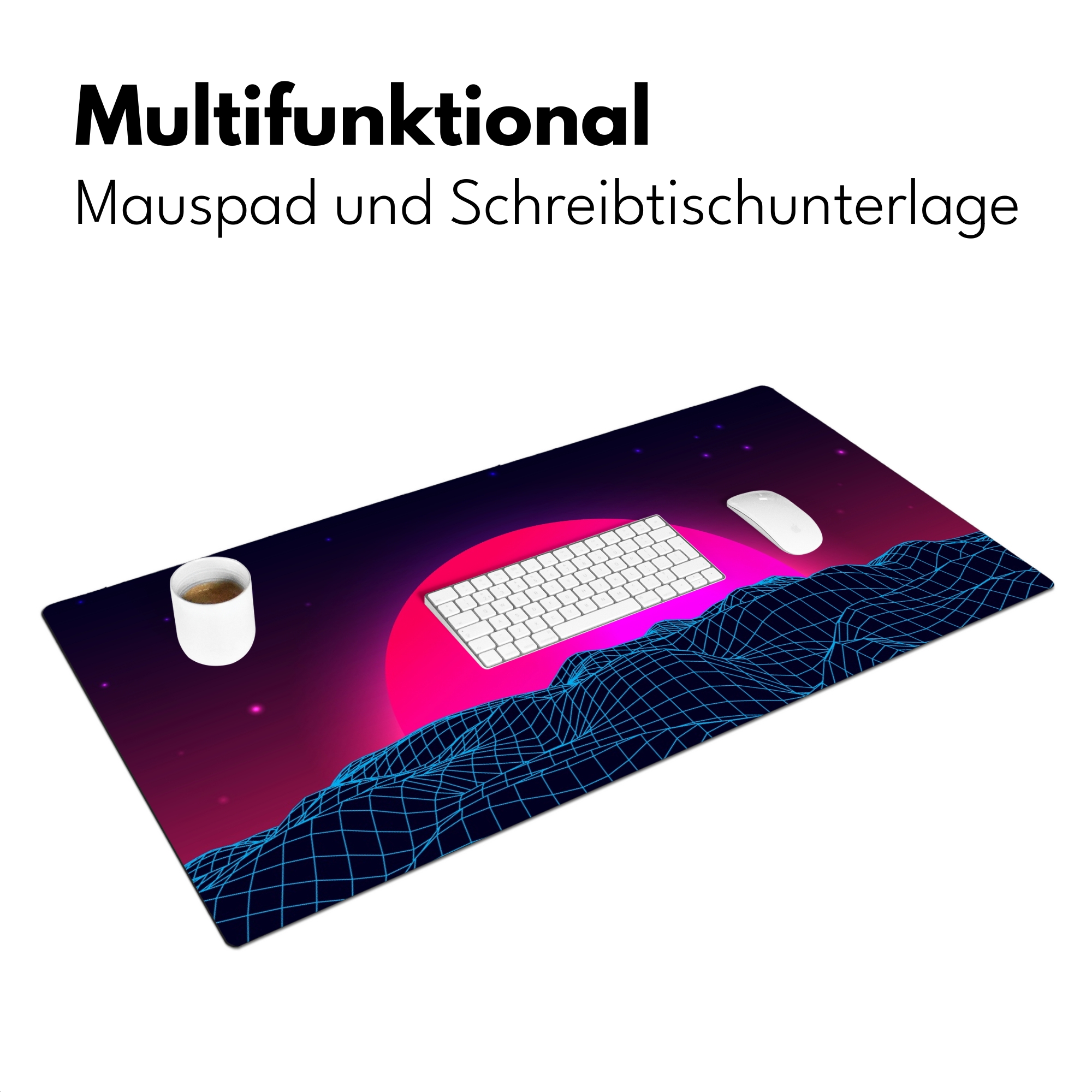 Schreibtischunterlage - Gaming Neon - Landschaft-3