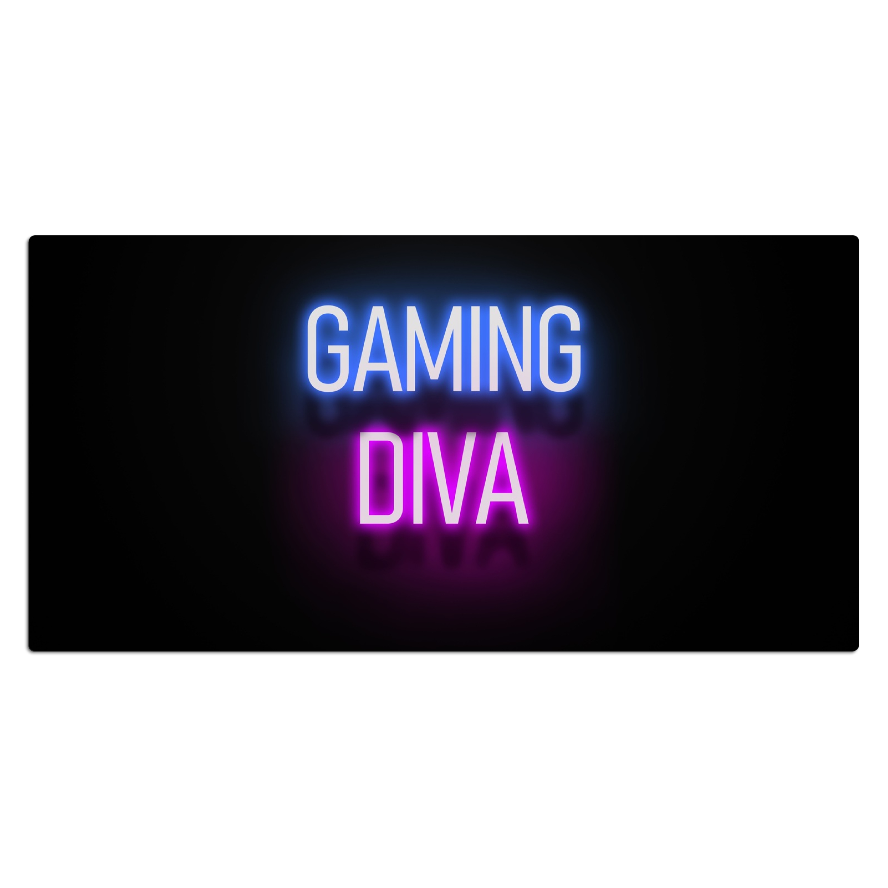 Bureau onderlegger - Gaming Quotes - Neon Gaming Diva Vrouwen