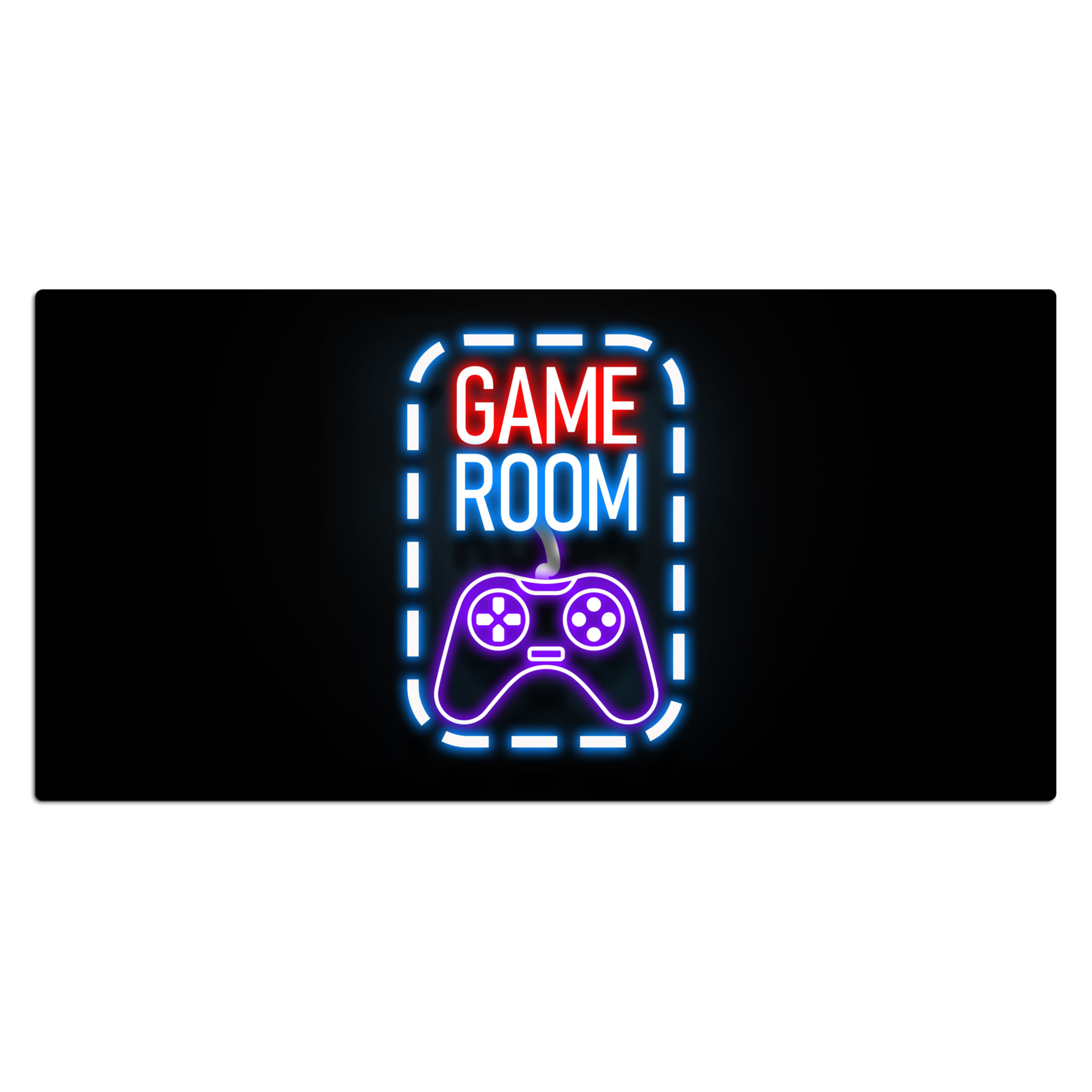 Schreibtischunterlage - Neon Quotes – Game Room Controller Schwarz