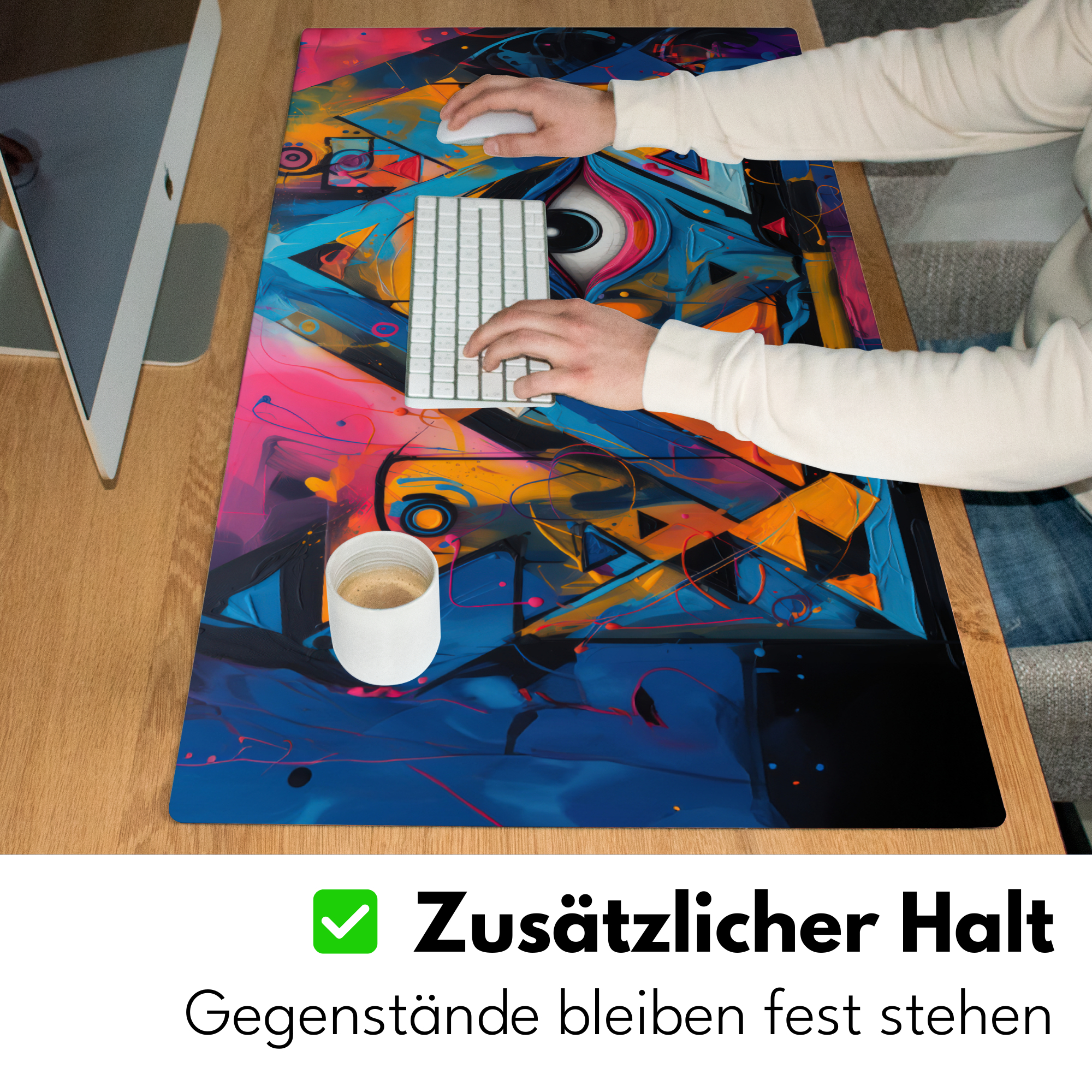 Schreibtischunterlage - Graffiti - Farben - Auge - Kunst-5