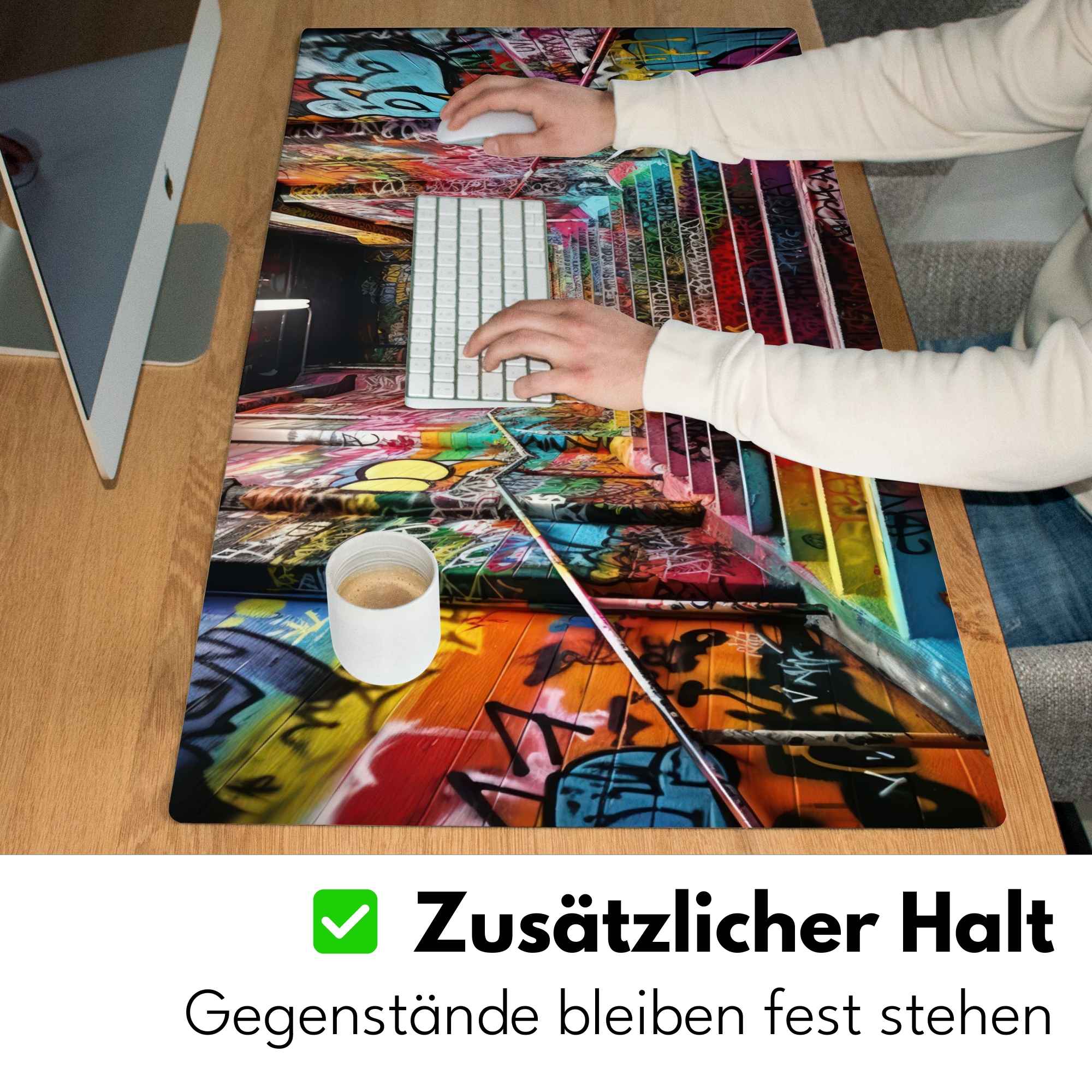 Schreibtischunterlage - Treppen - Graffiti - Farben - Kunst-5