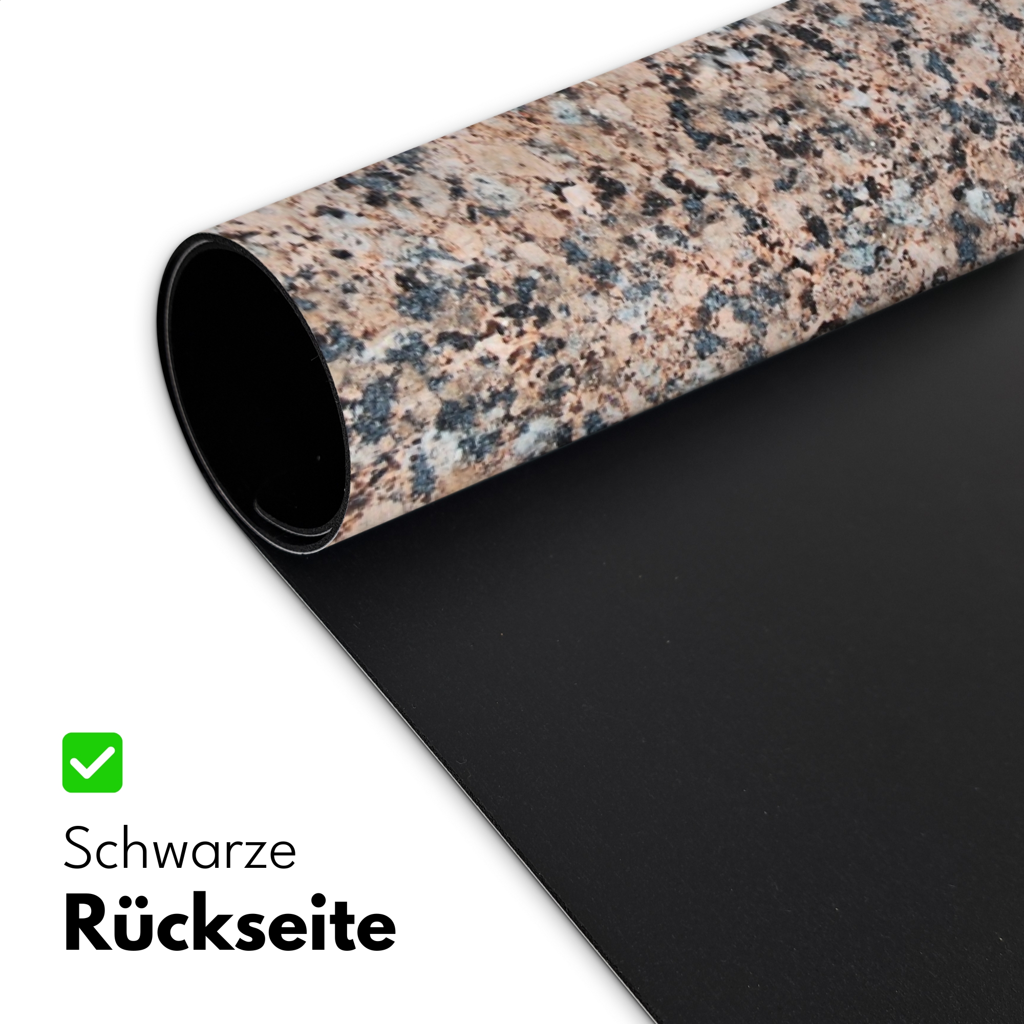 Schreibtischunterlage - Granit-Steinmuster-Design – Braungrau-6