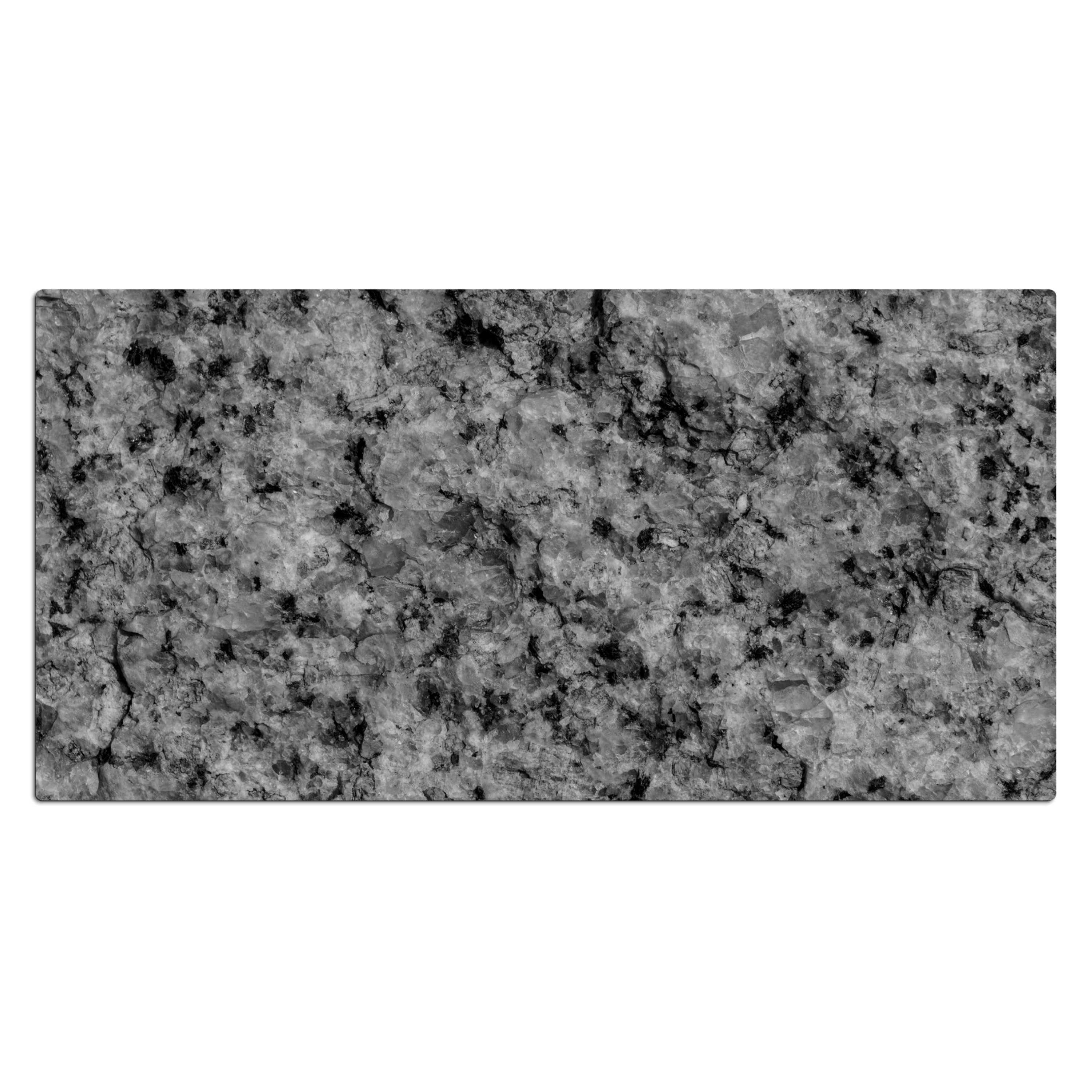 Schreibtischunterlage - Granit - Stein - Schwarz Weiß