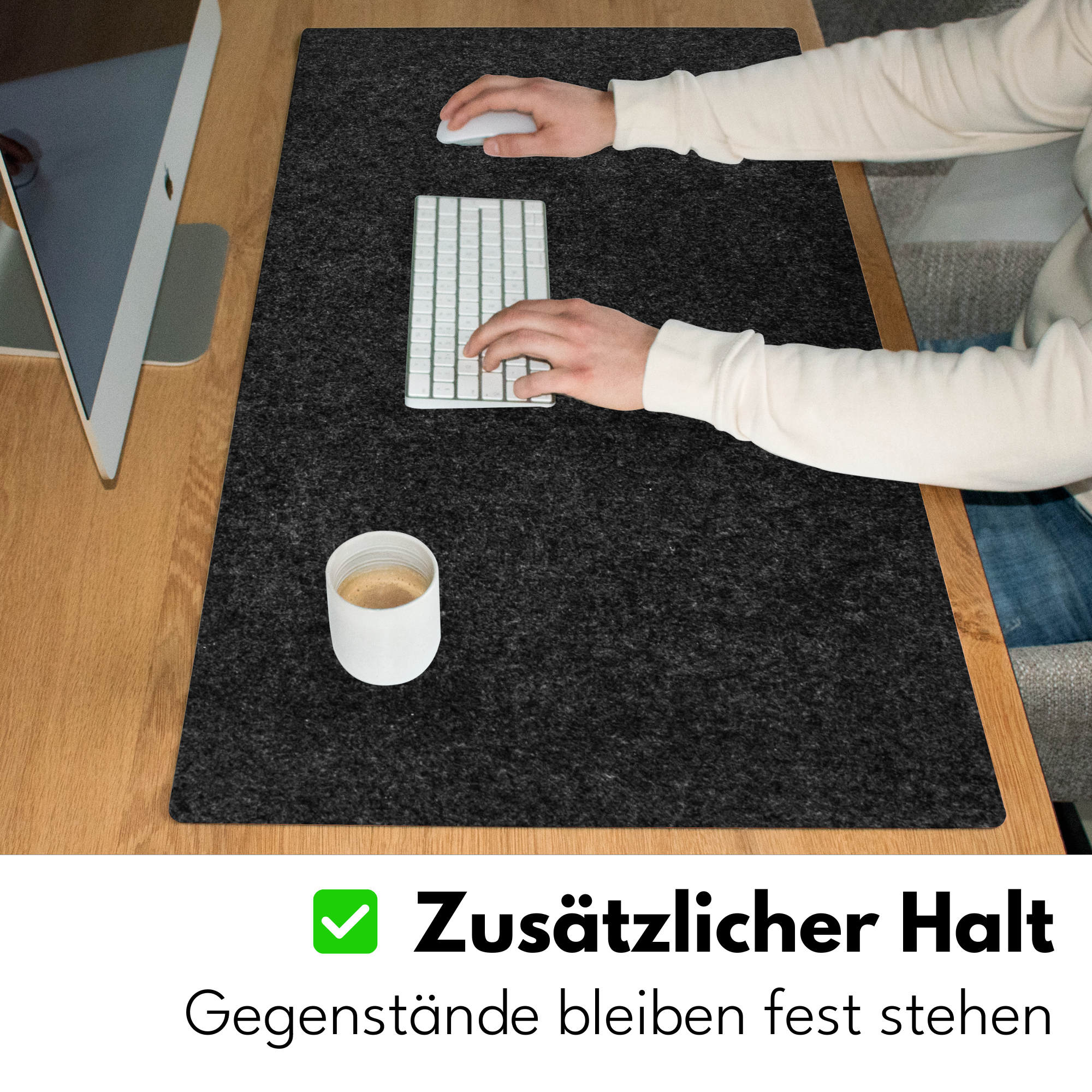 Schreibtischunterlage - Schwarzer Granit-Designstein-5