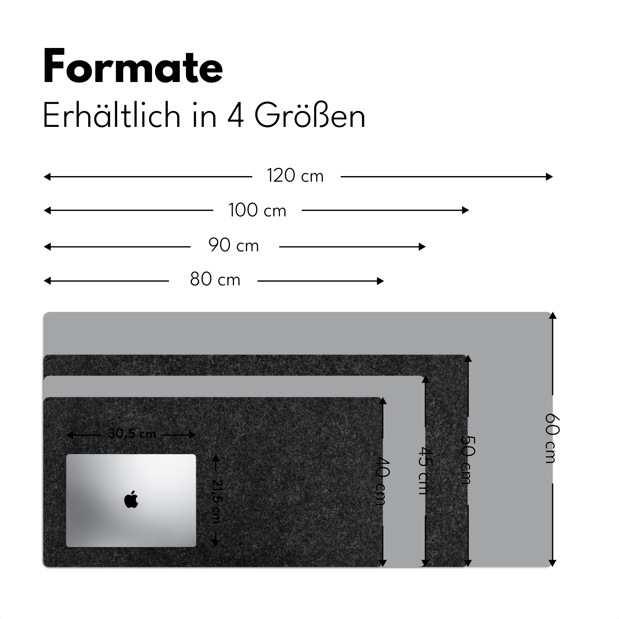 Schreibtischunterlage - Schwarzer Granit-Designstein-4