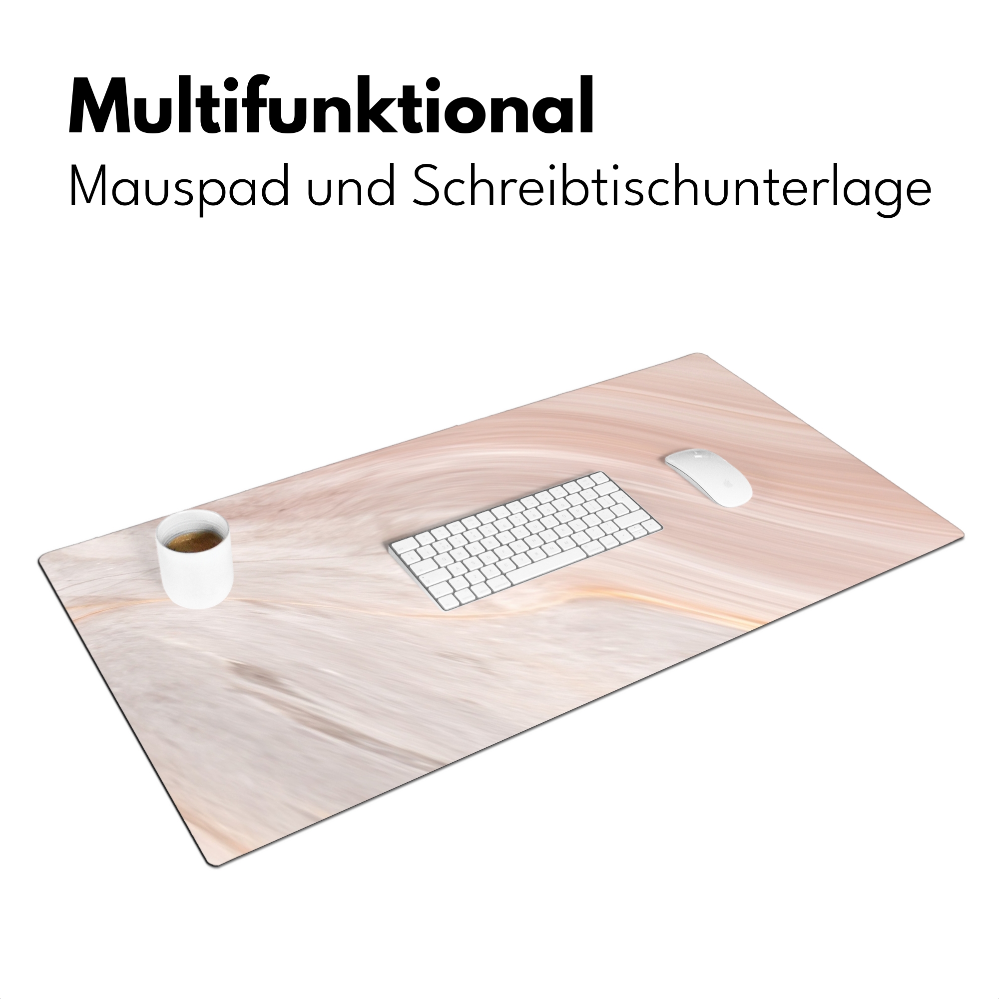 Schreibtischunterlage - Marmor – Muster – Pastell – Abstrakt – Marmoroptik – Luxus-3