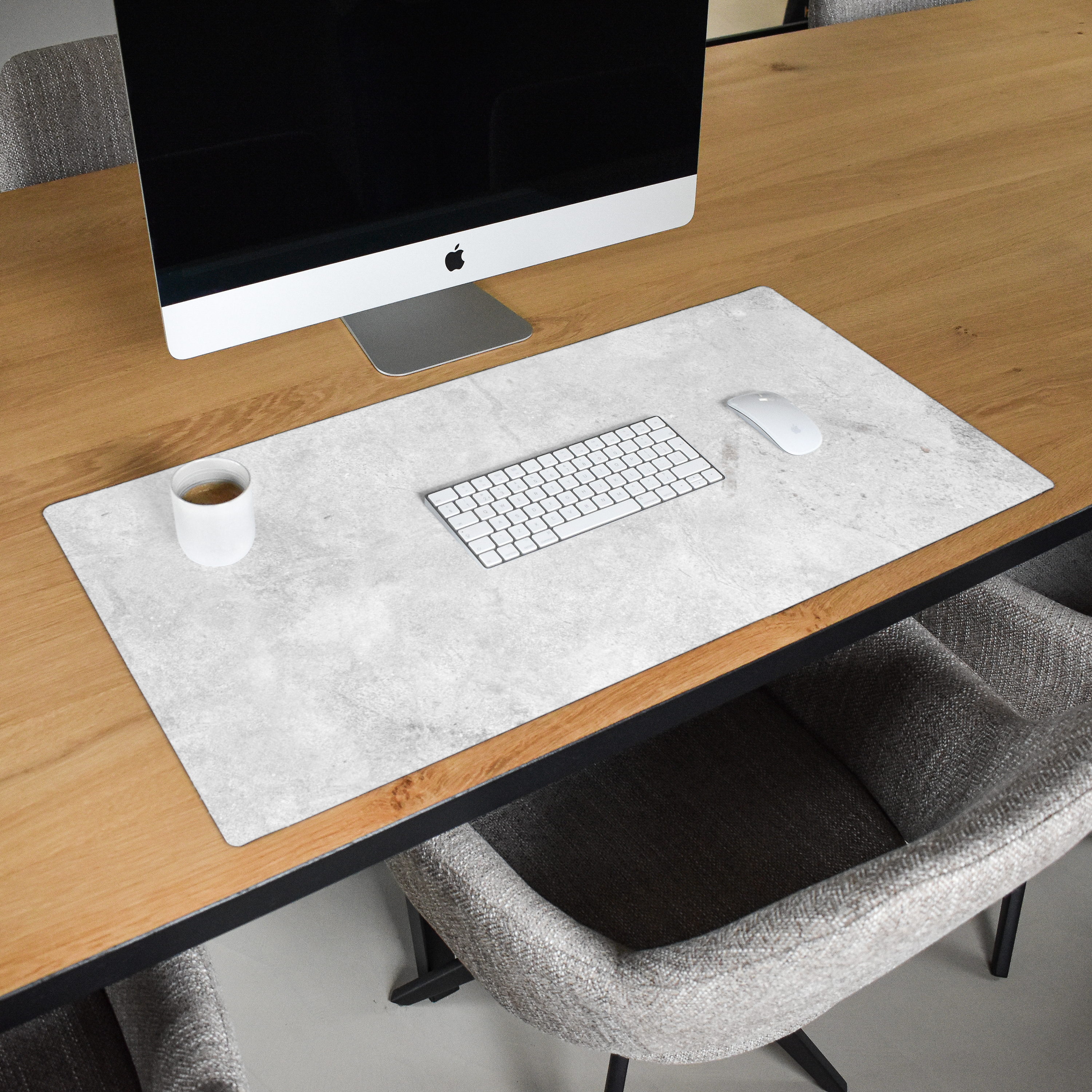 Schreibtischunterlage - Marmor - Textur - Grau - Marmoroptik-2