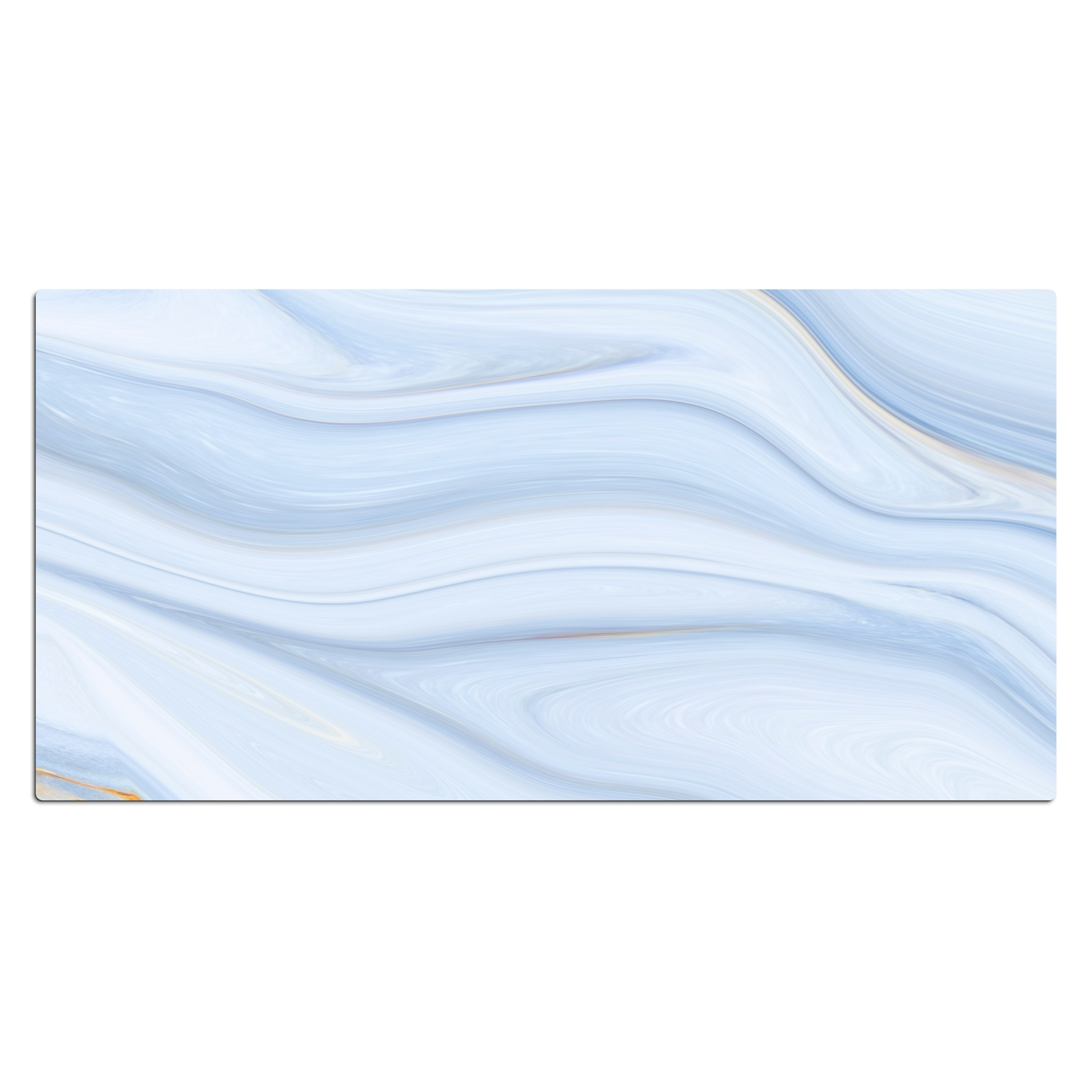 Schreibtischunterlage - Marmor - Welle - Blau - Muster - Marmoroptik - Pastell