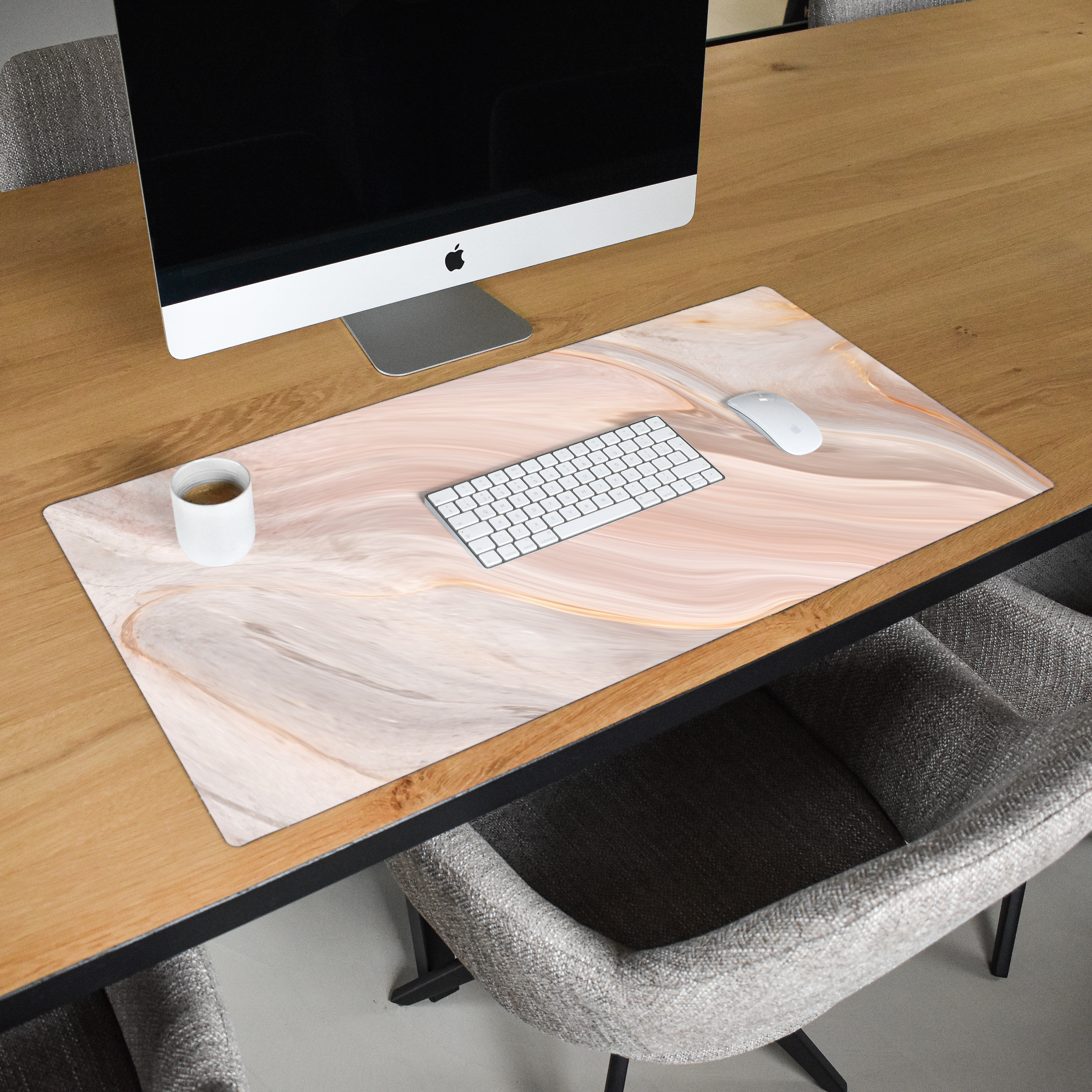 Schreibtischunterlage - Marmor – Muster – Pastell – Abstrakt – Marmoroptik – Luxus-2