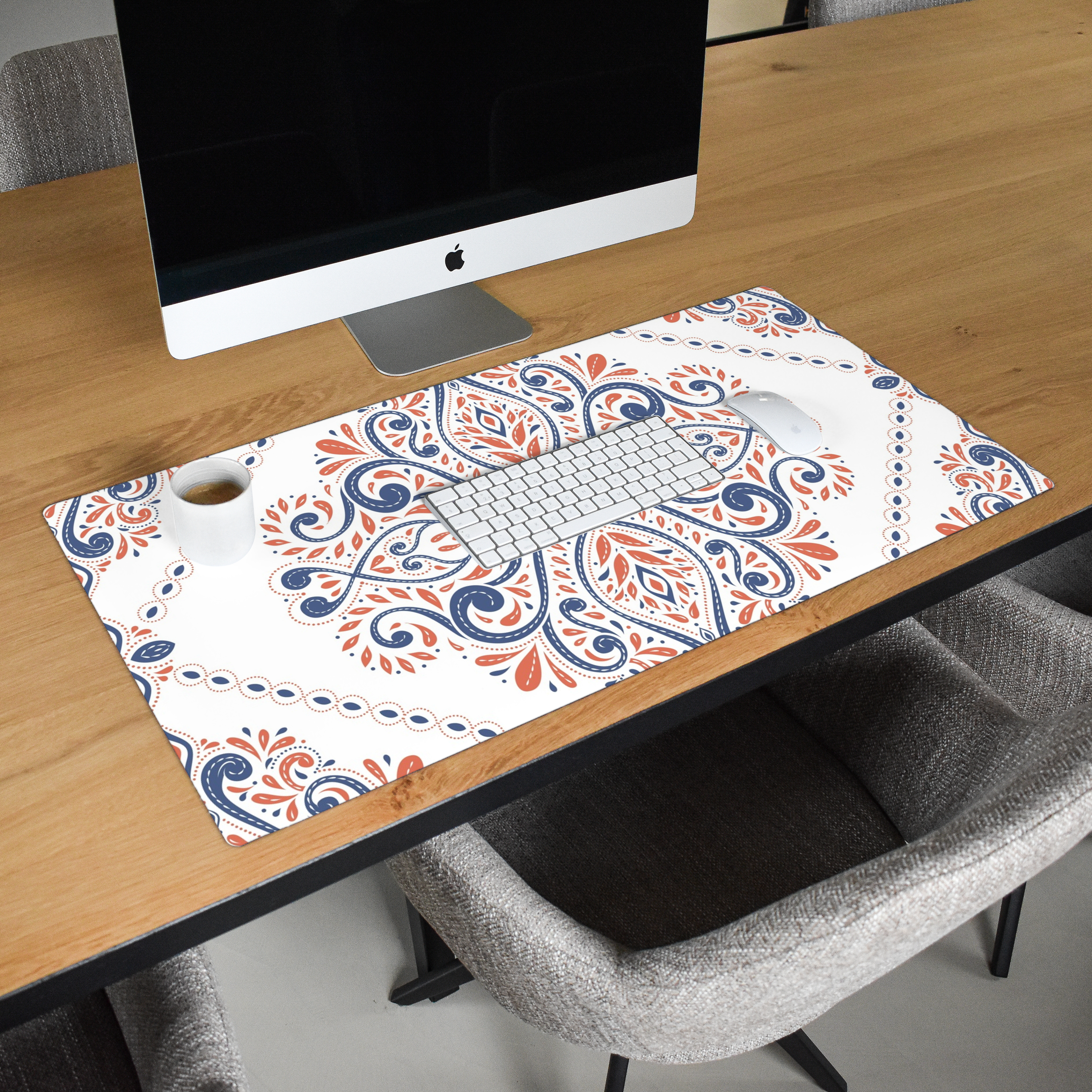 Schreibtischunterlage - Muster - Blumen - Mandala-2