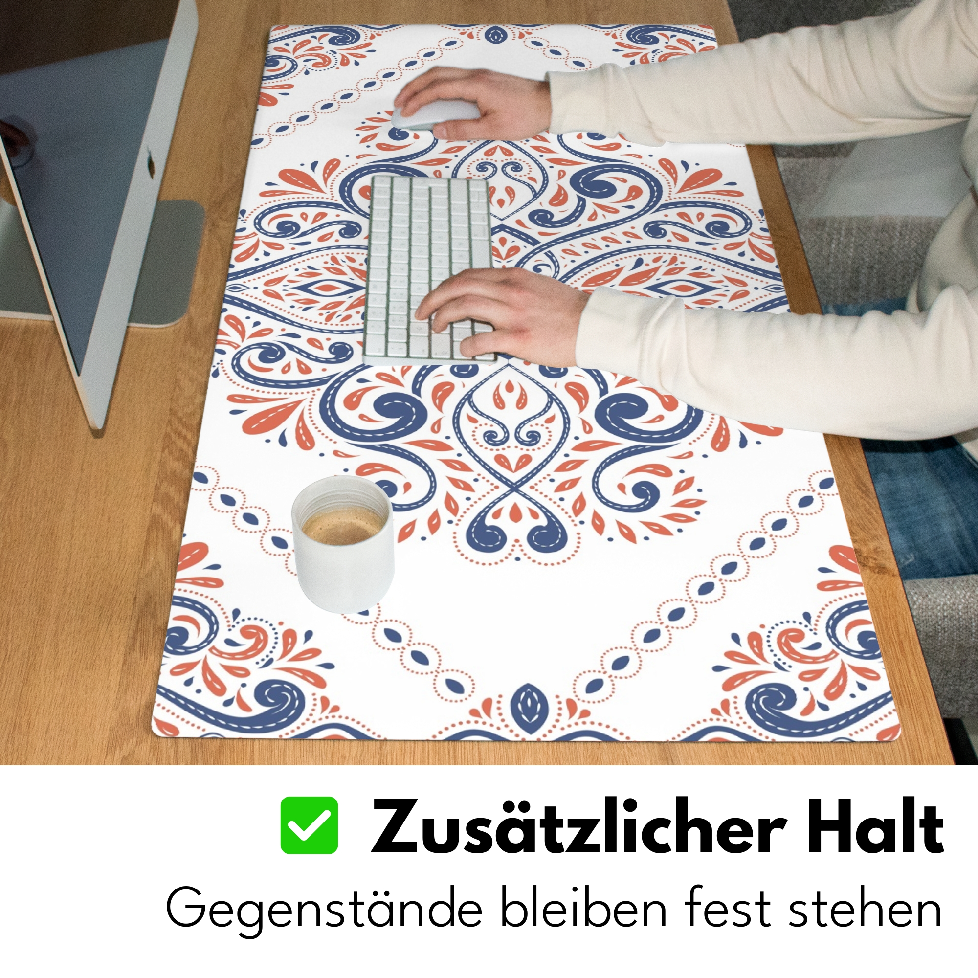 Schreibtischunterlage - Muster - Blumen - Mandala-5