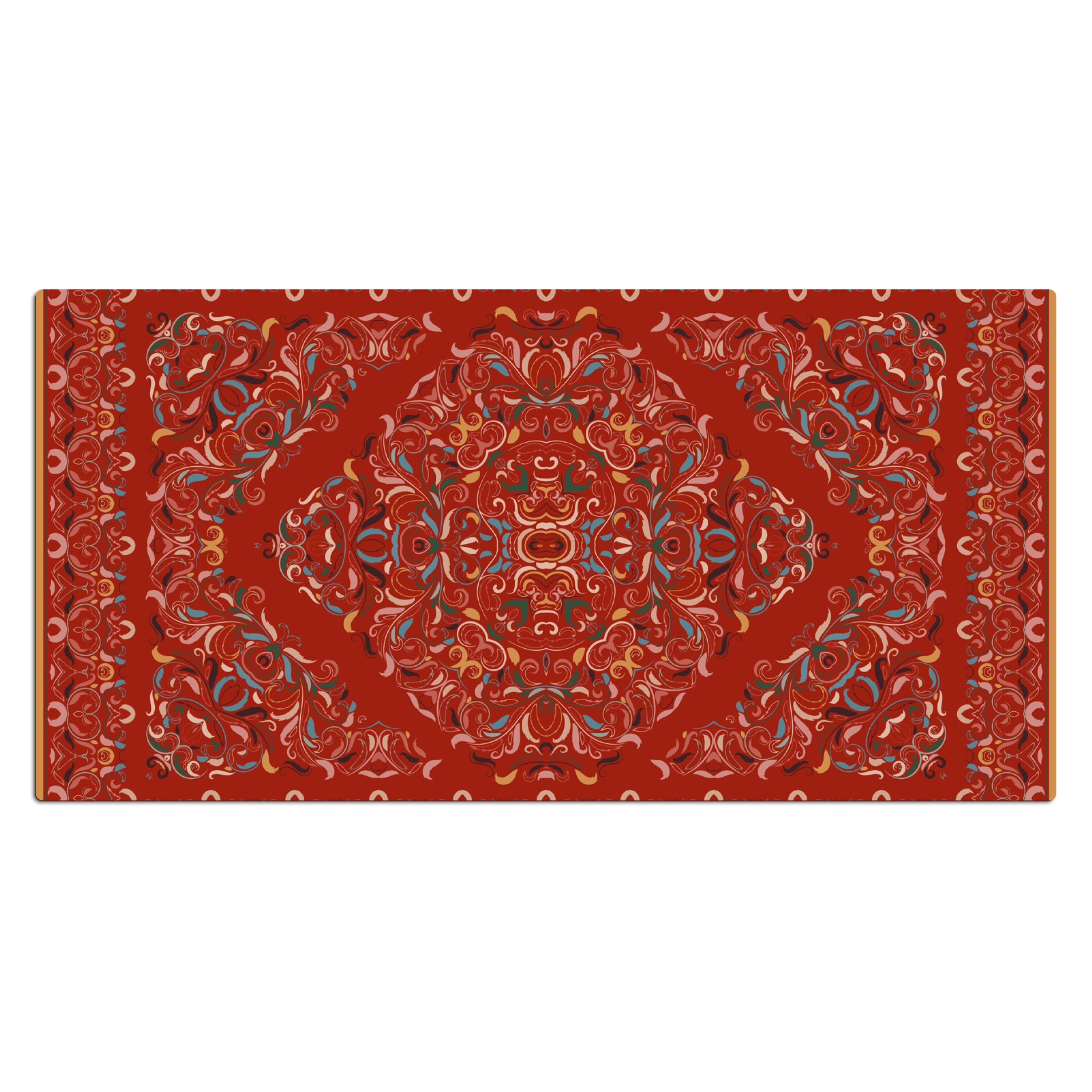 Schreibtischunterlage - Perserteppich - Teppich - Muster - Rot