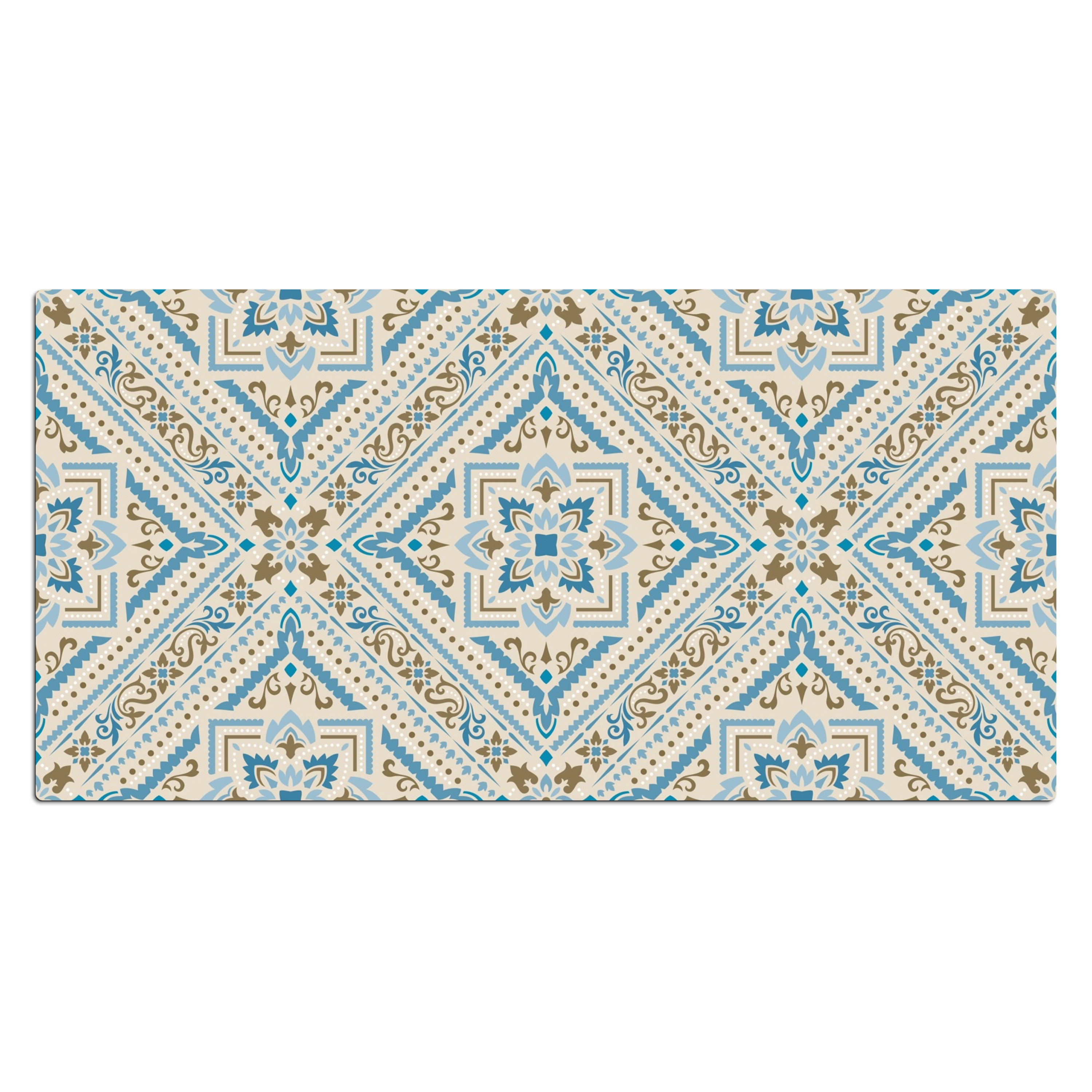 Schreibtischunterlage - Perserteppich - Teppich - Muster - Blau