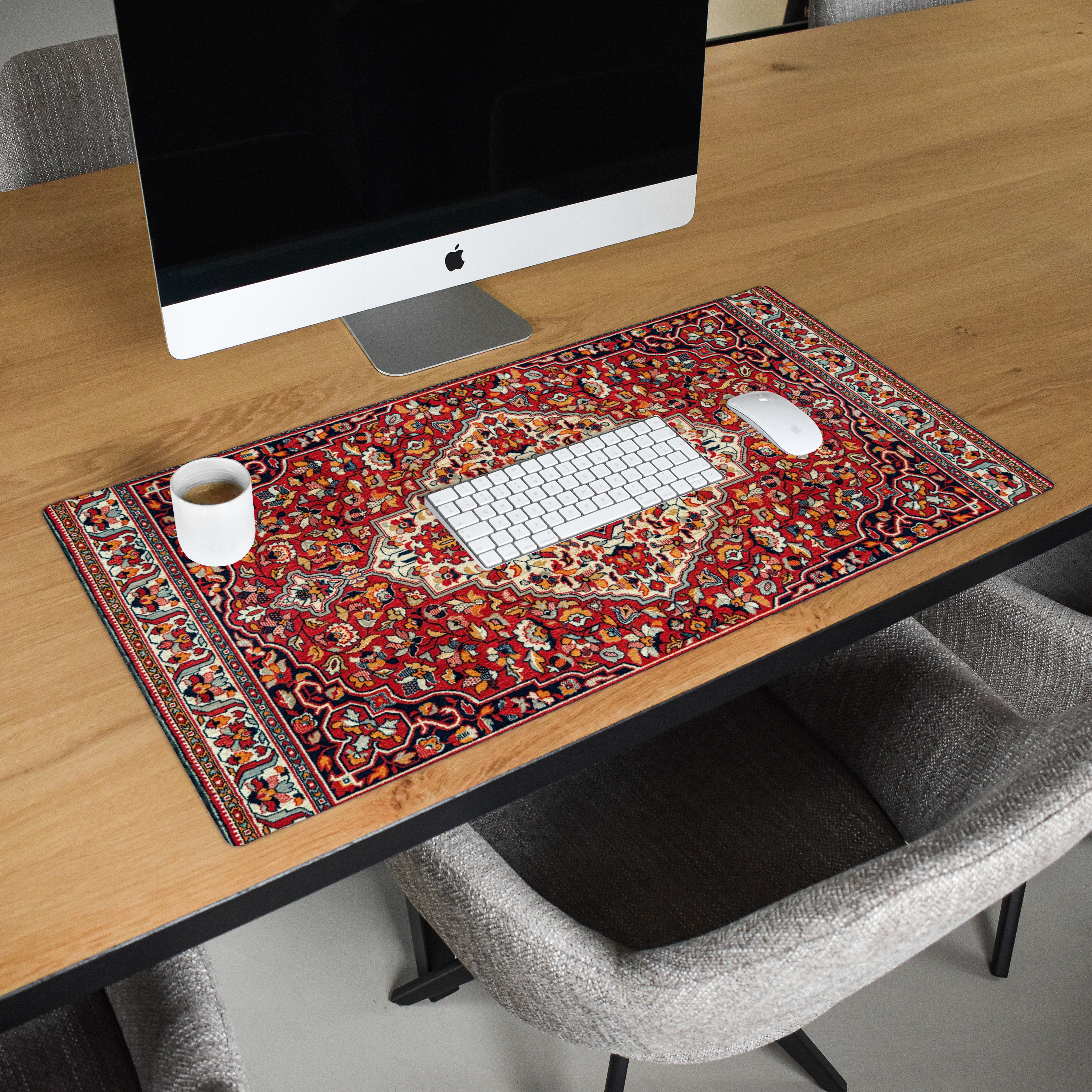 Schreibtischunterlage - Perserteppich - Teppich - Muster - Rot-2