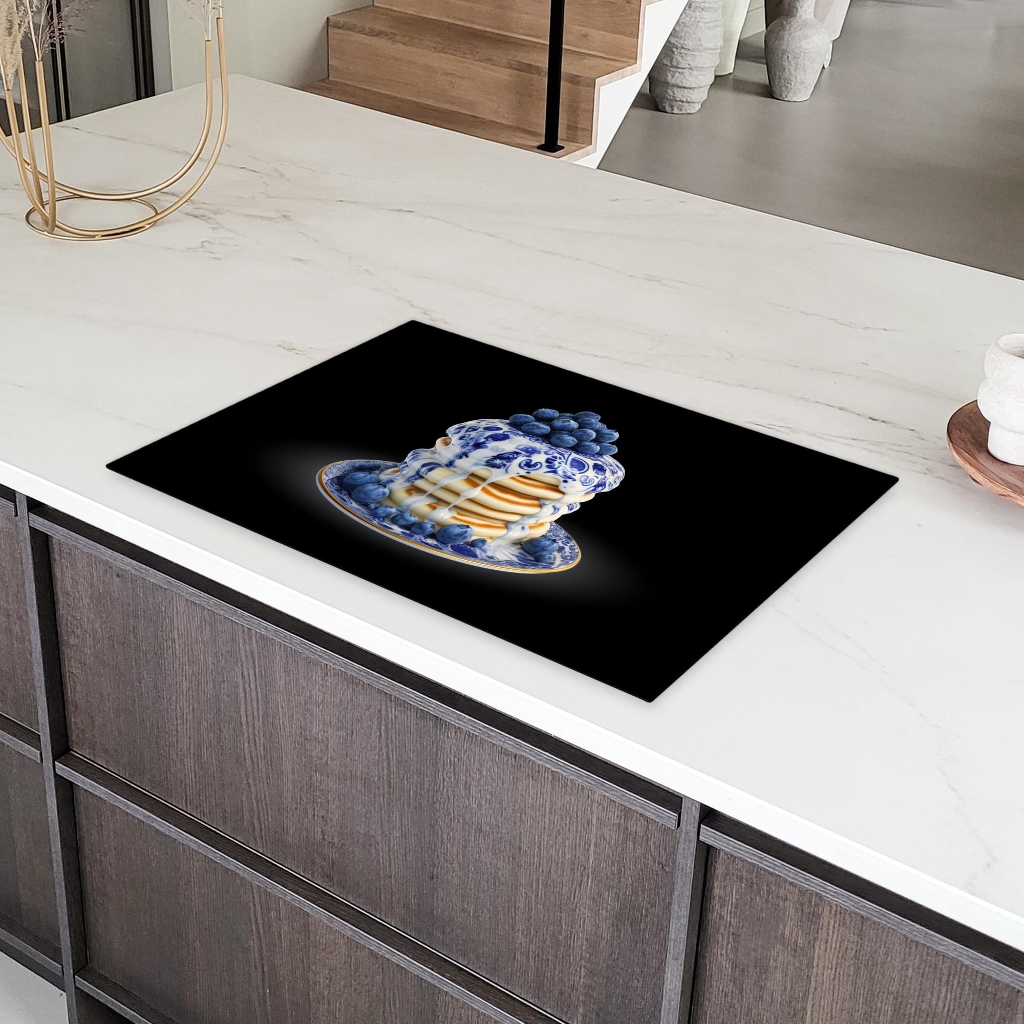 Inductiebeschermer - Pannenkoeken - Blauwe Bessen - Bord-4