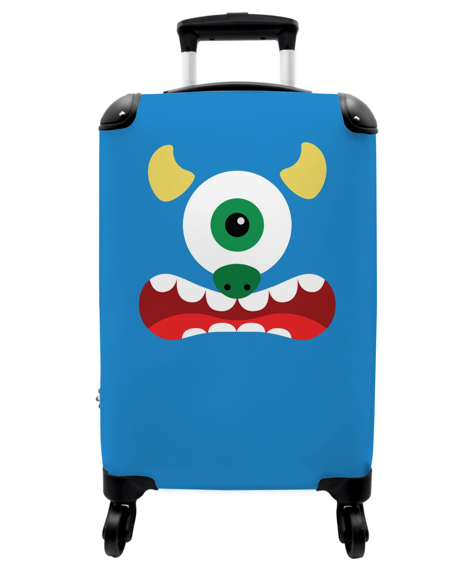 Koffer - Dierenportret - Monster - blauw-thumbnail-1