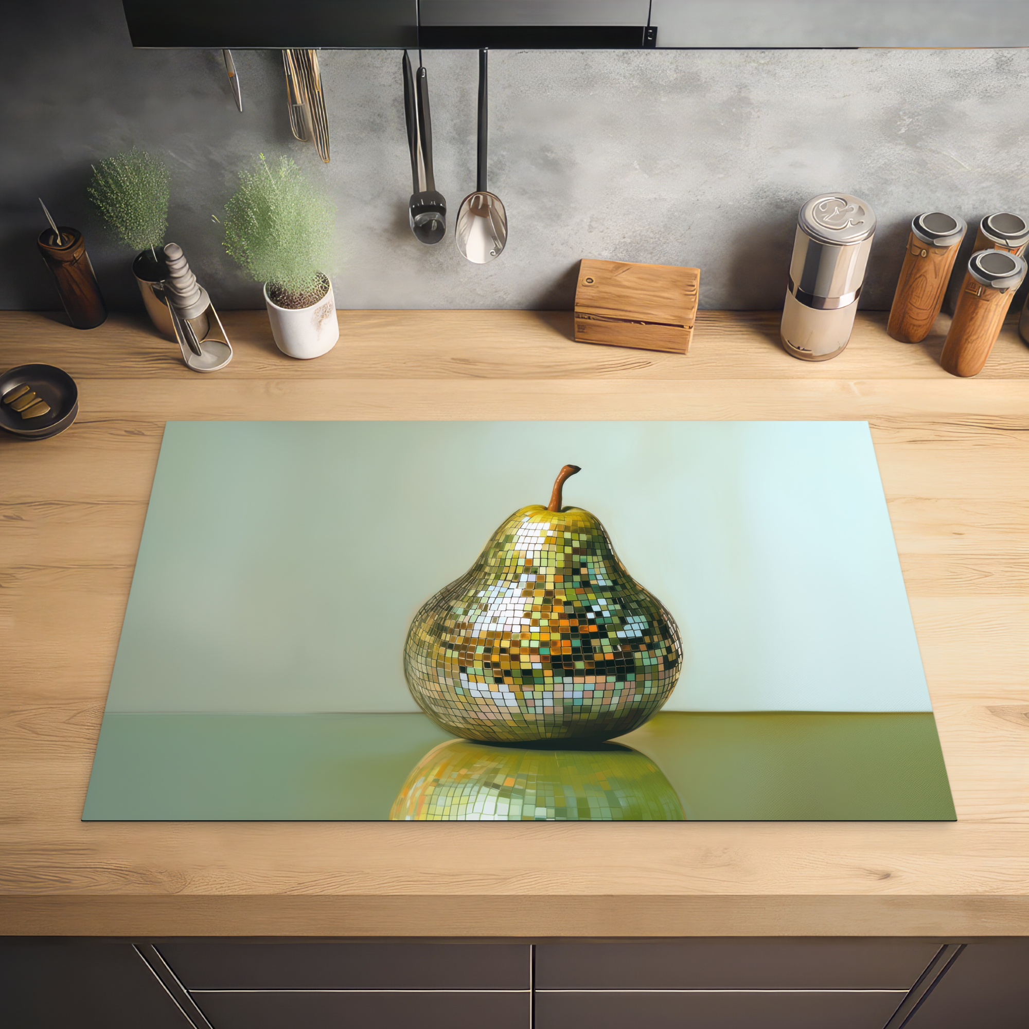 Inductiebeschermer - Fruit - Disco - Art - Glitter-2