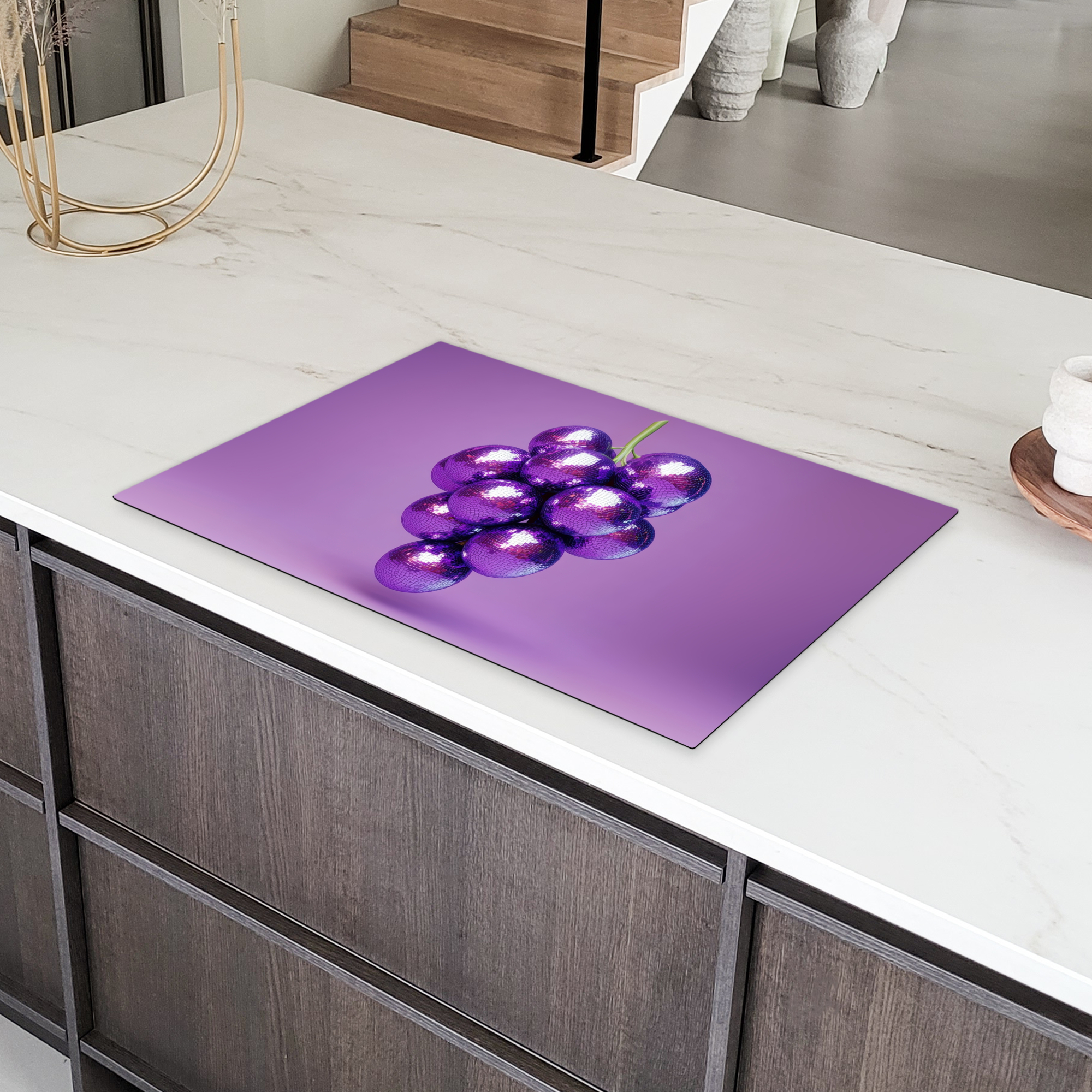 Inductiebeschermer - Druif - Disco - Glitter - Paars-4