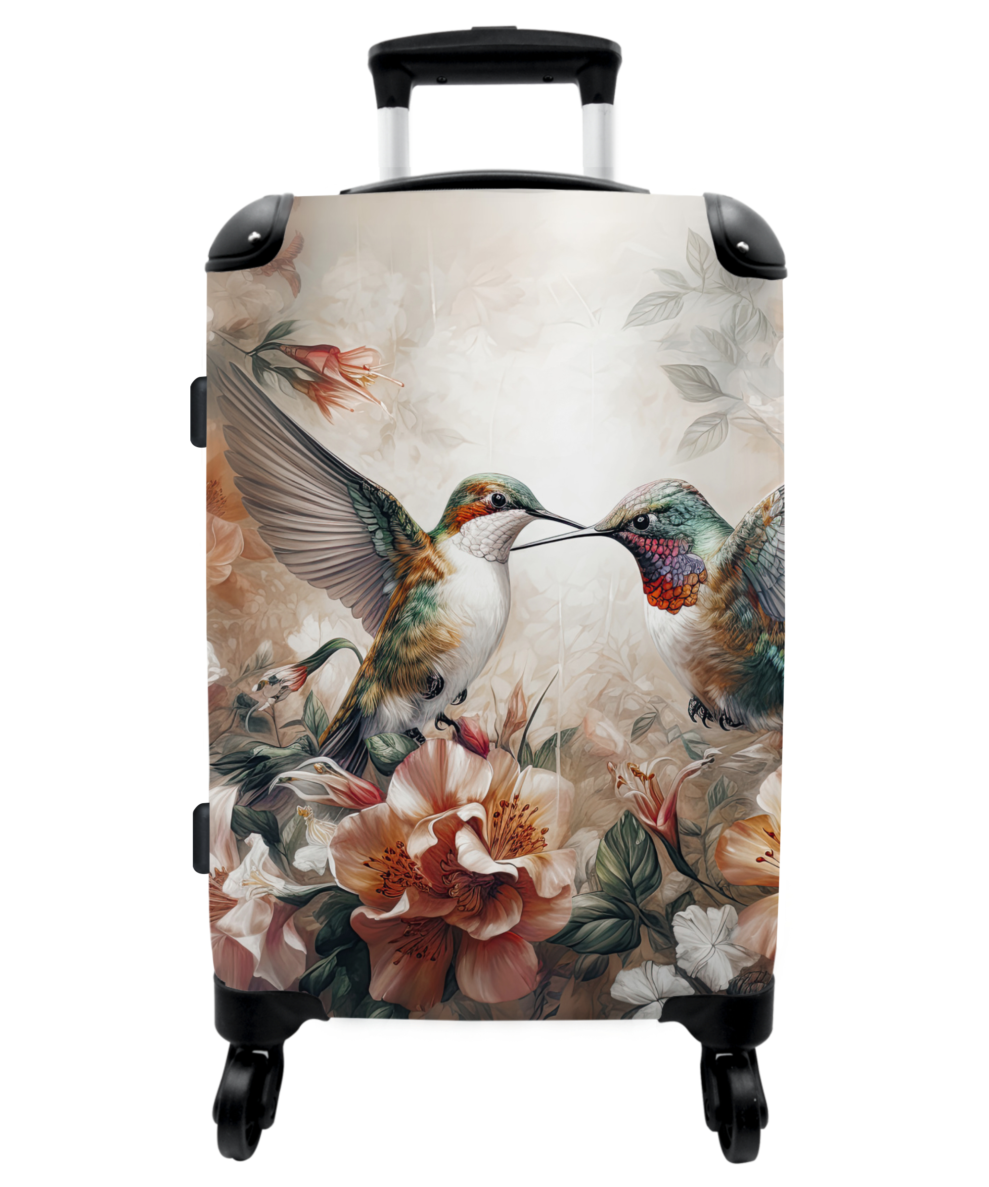 Koffer - Kolibrie - Vogels - Bloemen - Natuur