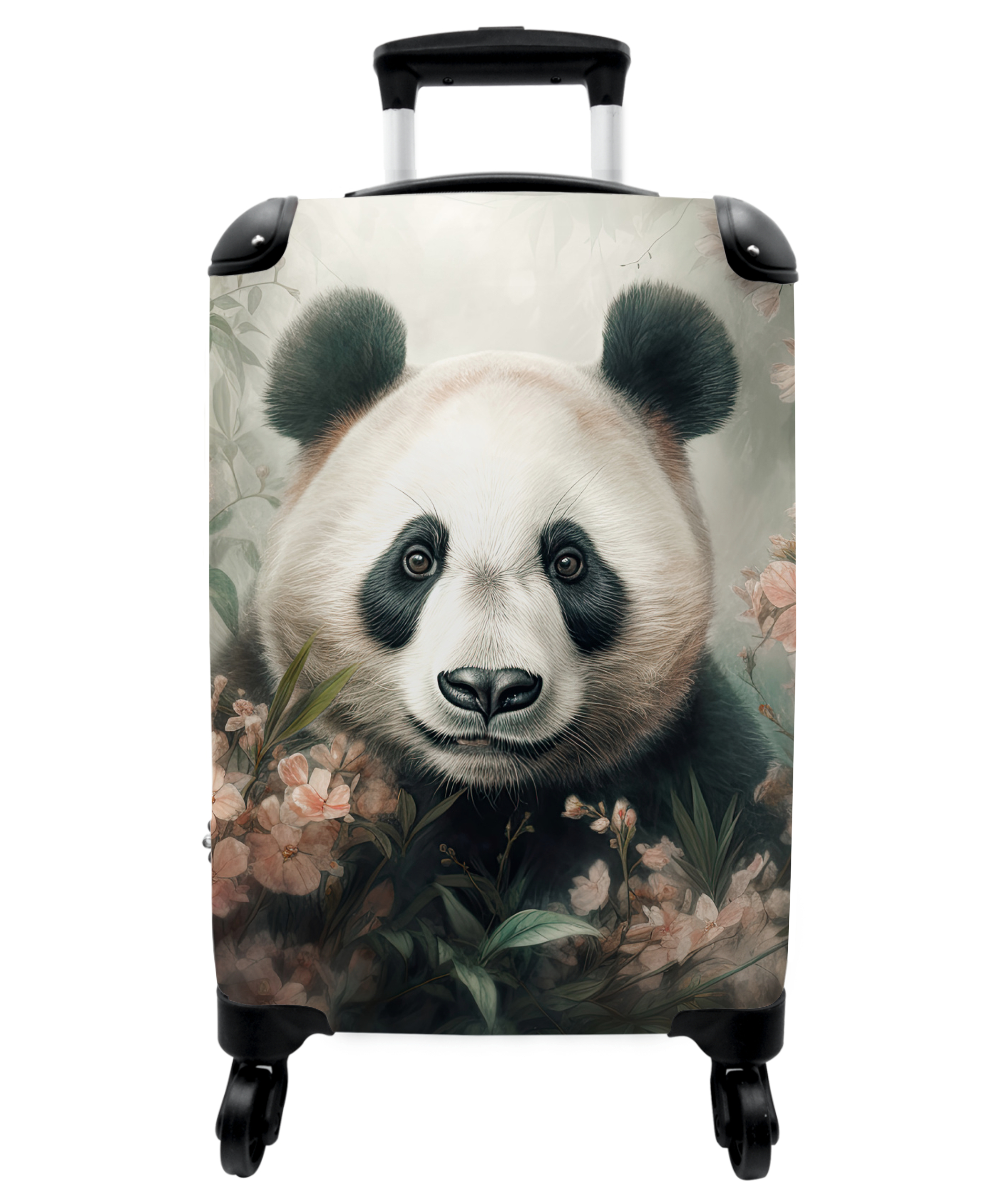 Koffer - Panda - Dieren - Bloemen - Planten-thumbnail-1