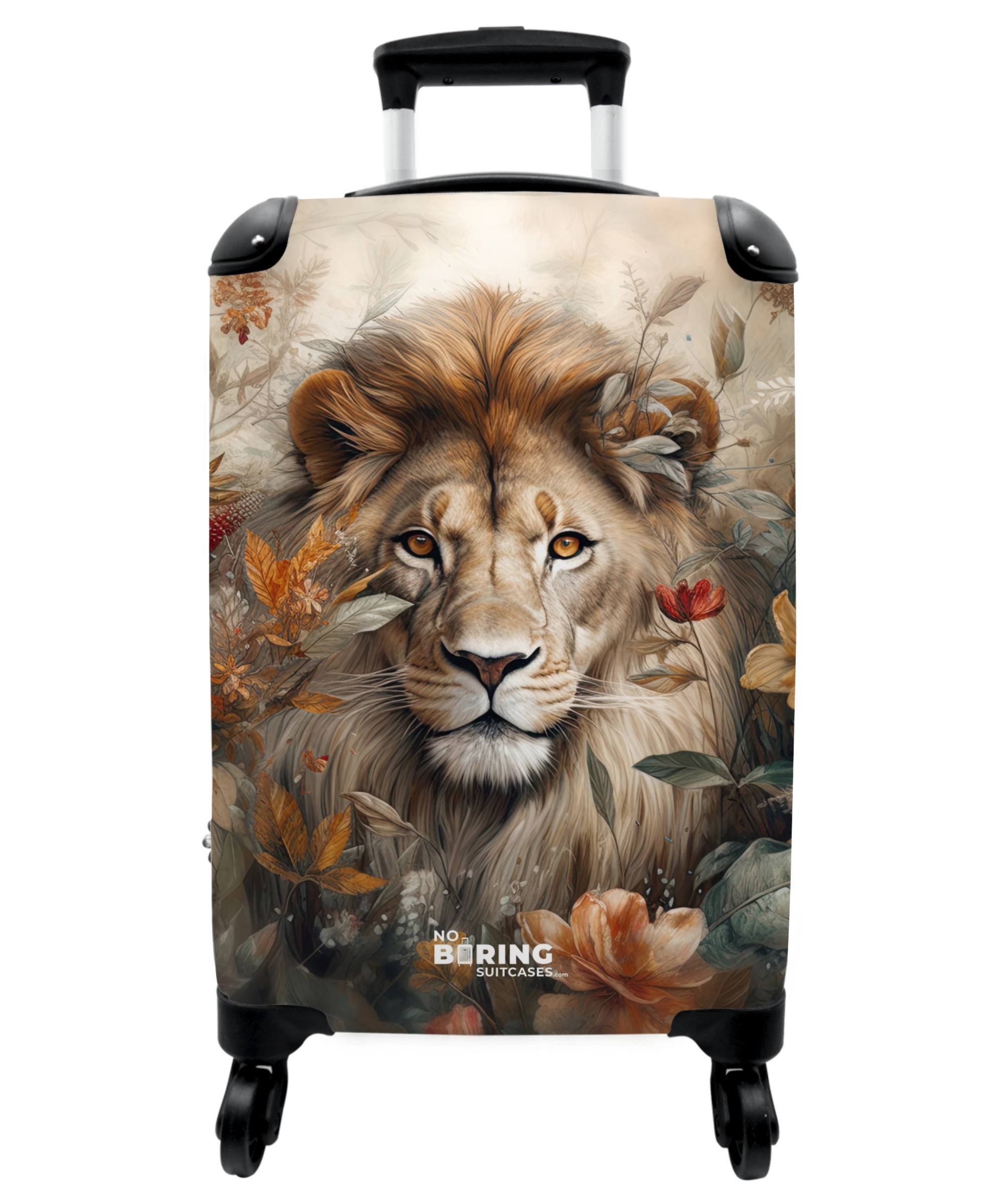 Koffer - Gedetailleerd portret van een leeuw in de natuur