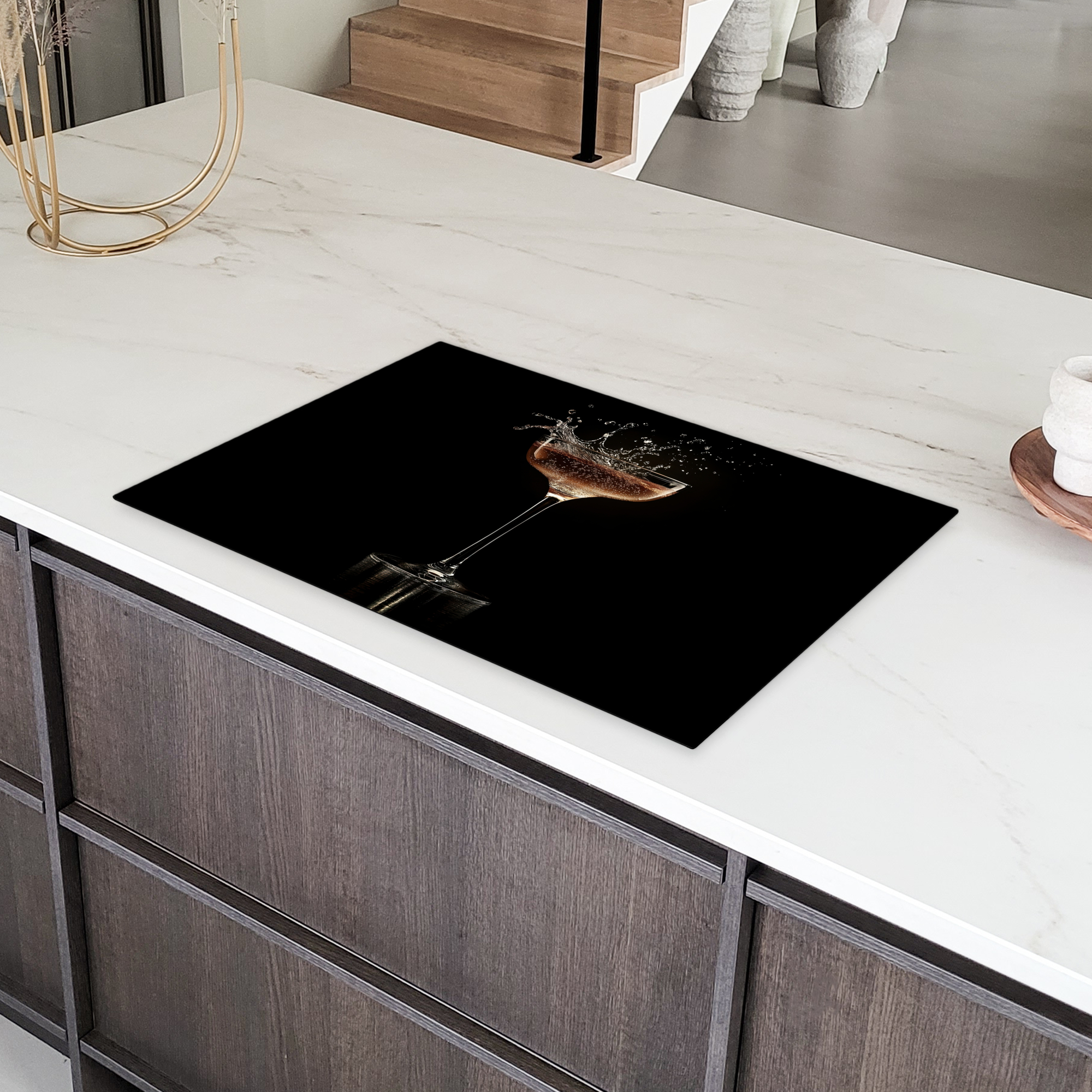 Inductiebeschermer - Cocktail - Zwart - Spetters - Glas-4