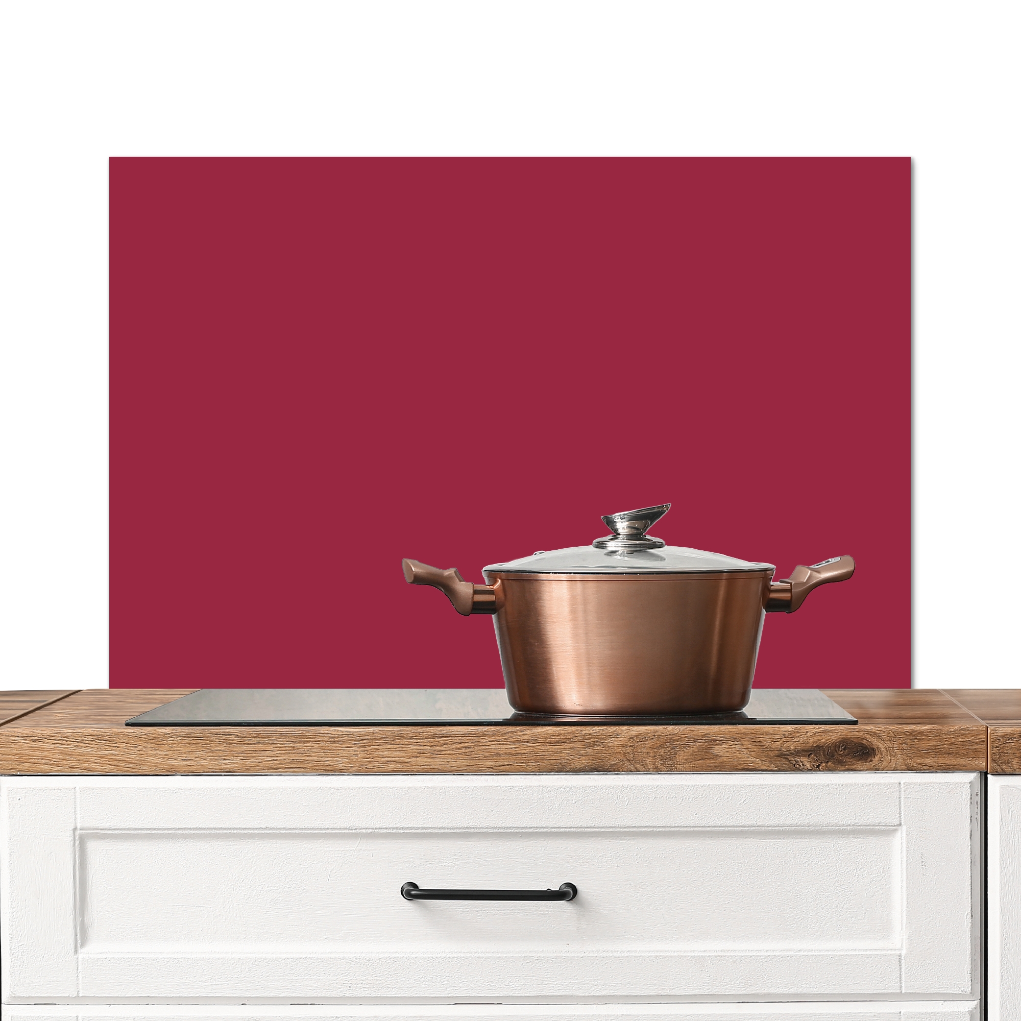 Spatscherm keuken - Bruin - Rood - Patronen