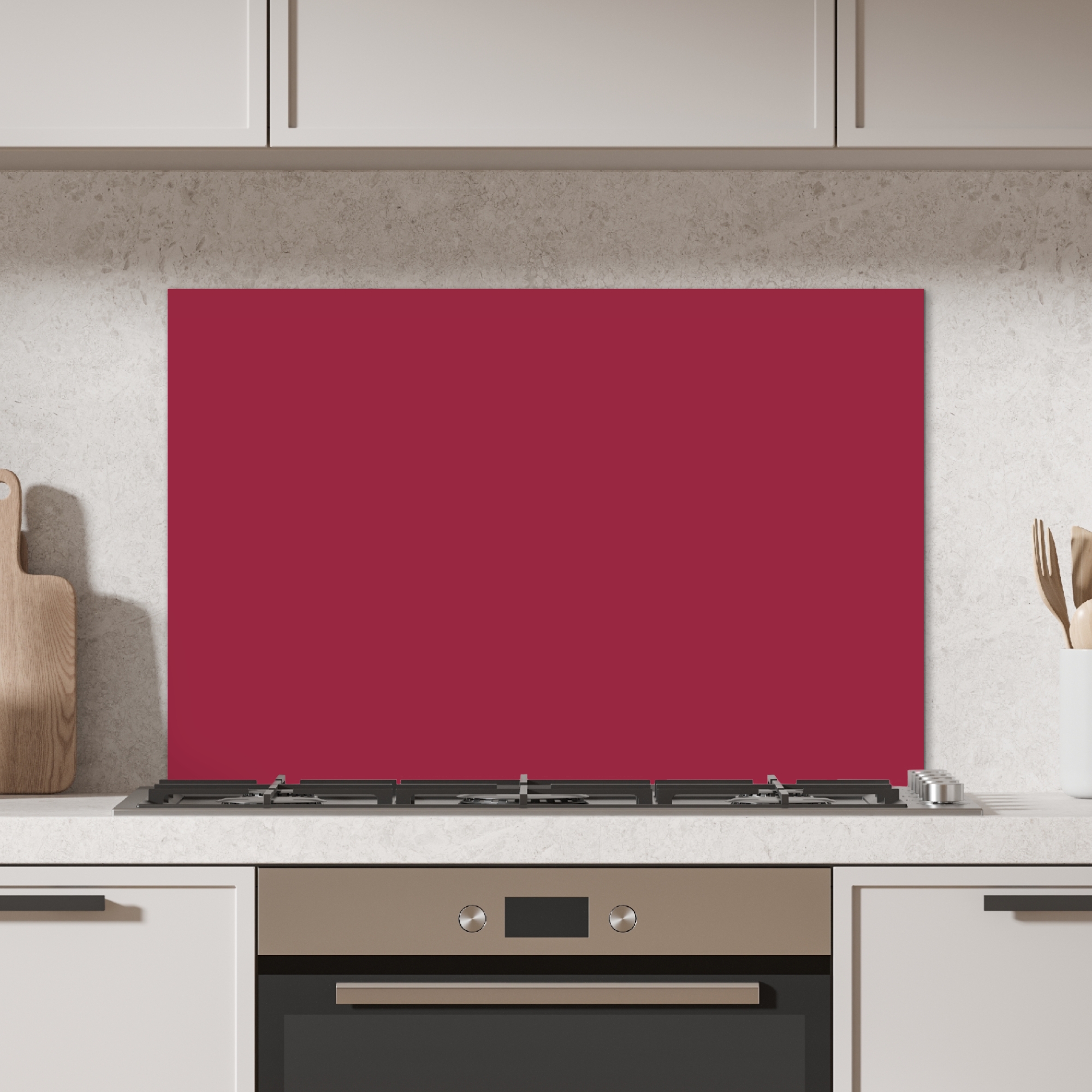 Spatscherm keuken - Bruin - Rood - Patronen-2