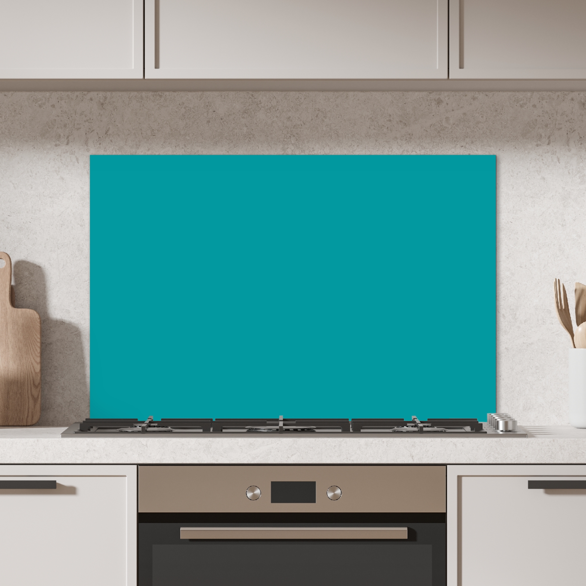Spatscherm keuken - Blauw - Aqua - Patroon-2