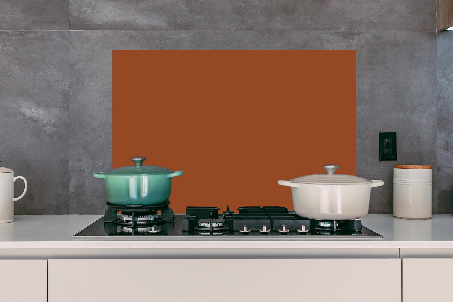 Spatscherm keuken - Terracotta - Bruin - Palet-3