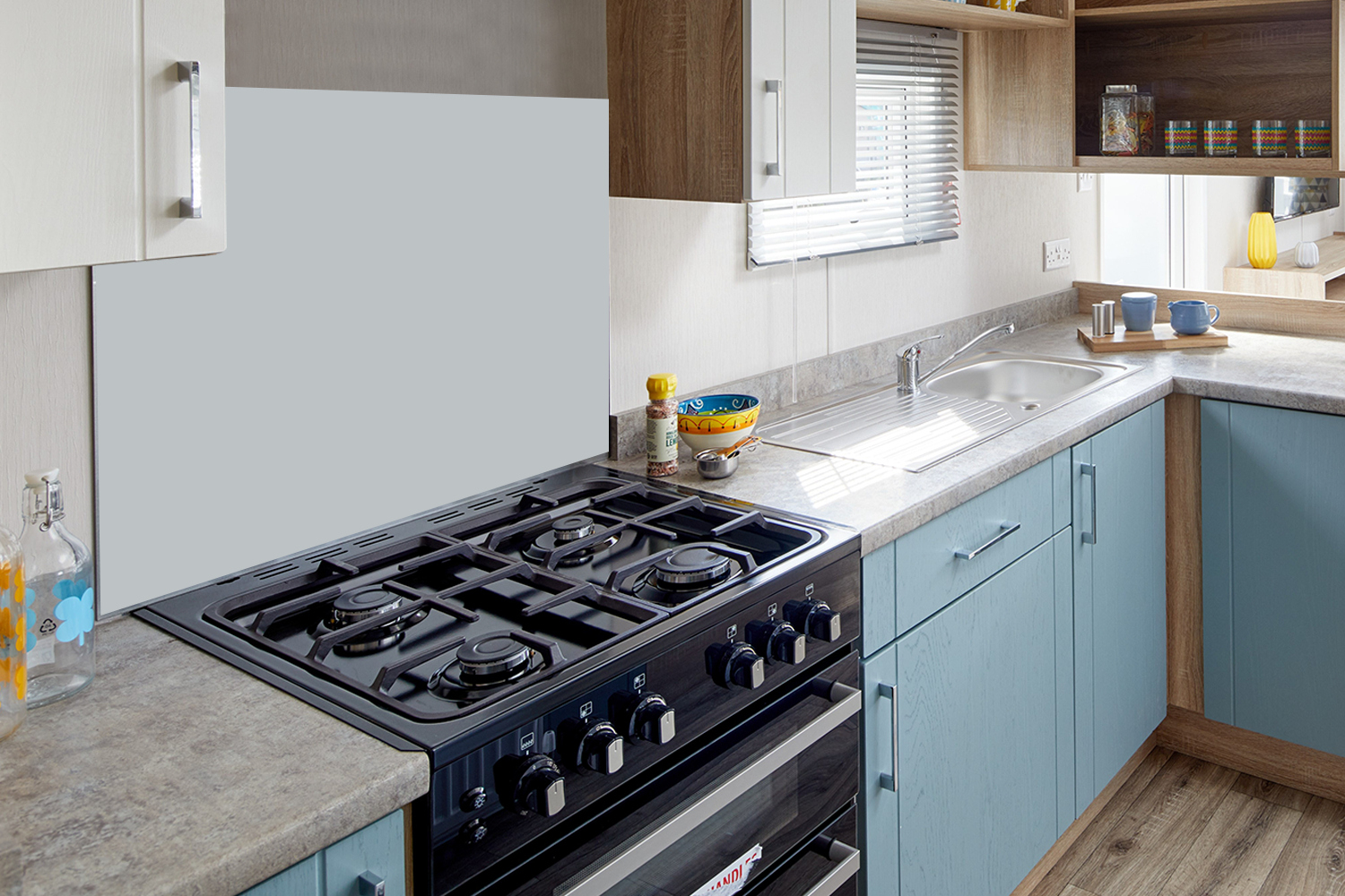 Spatscherm keuken - Interieur - Grijs - Licht-4