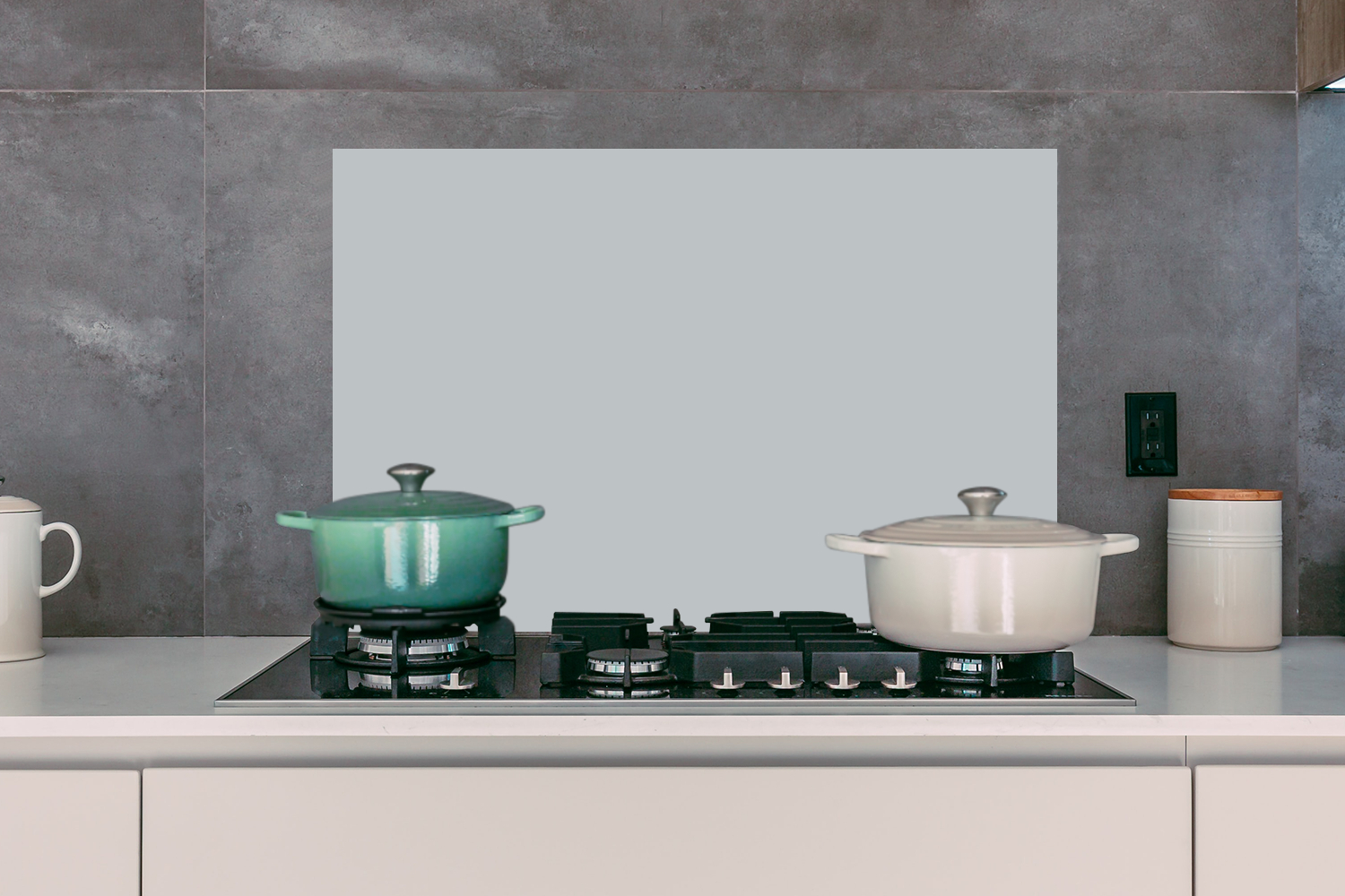 Spatscherm keuken - Interieur - Grijs - Licht-3