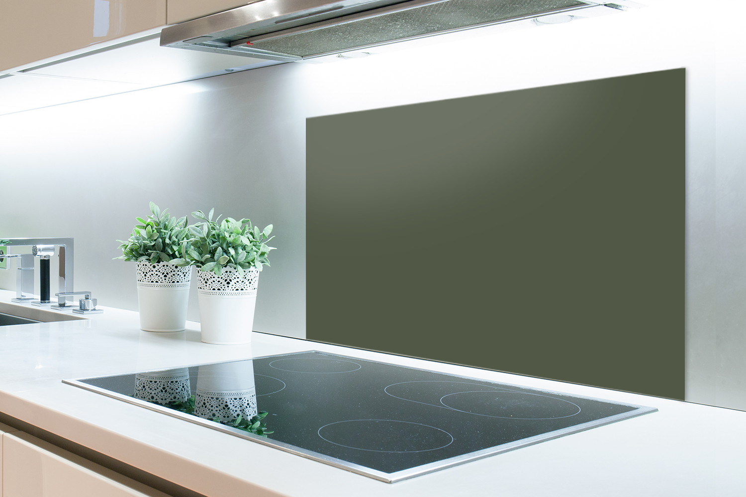 Spatscherm keuken - Groen - Olijf - Kleur-2