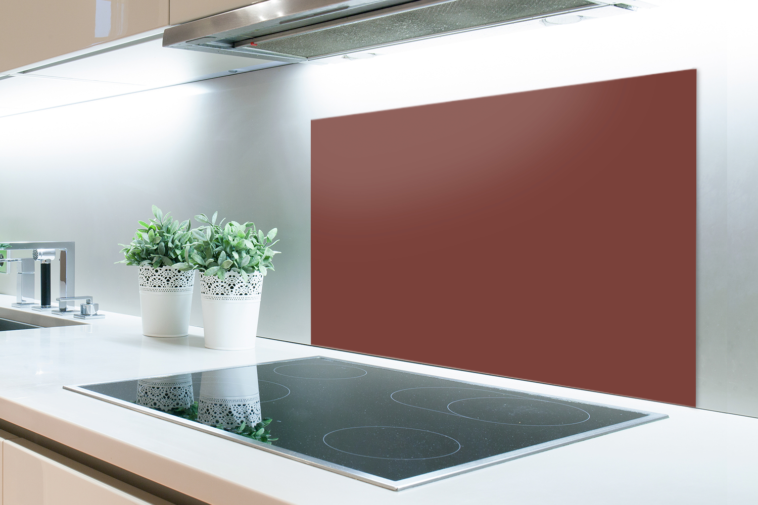 Spatscherm keuken - Palet - Rood - Interieur-2