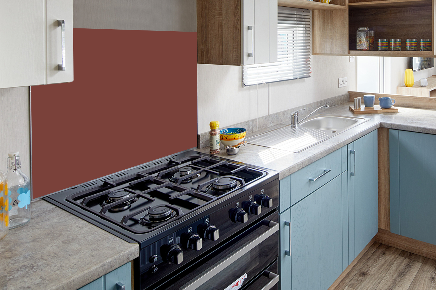 Spatscherm keuken - Palet - Rood - Interieur-4