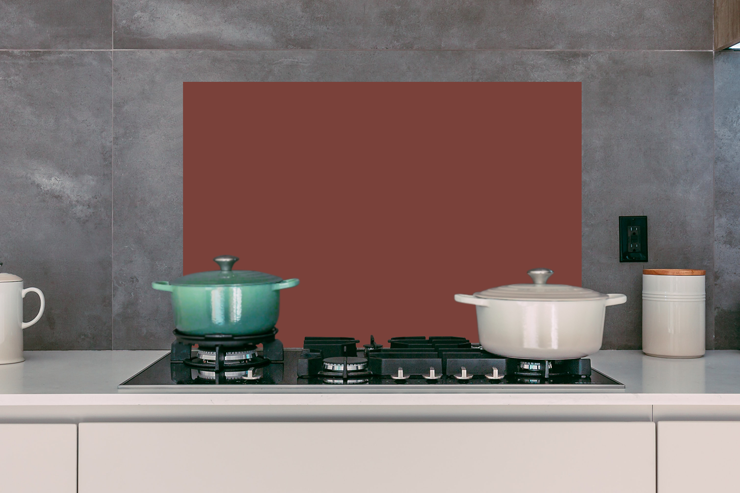 Spatscherm keuken - Palet - Rood - Interieur-3
