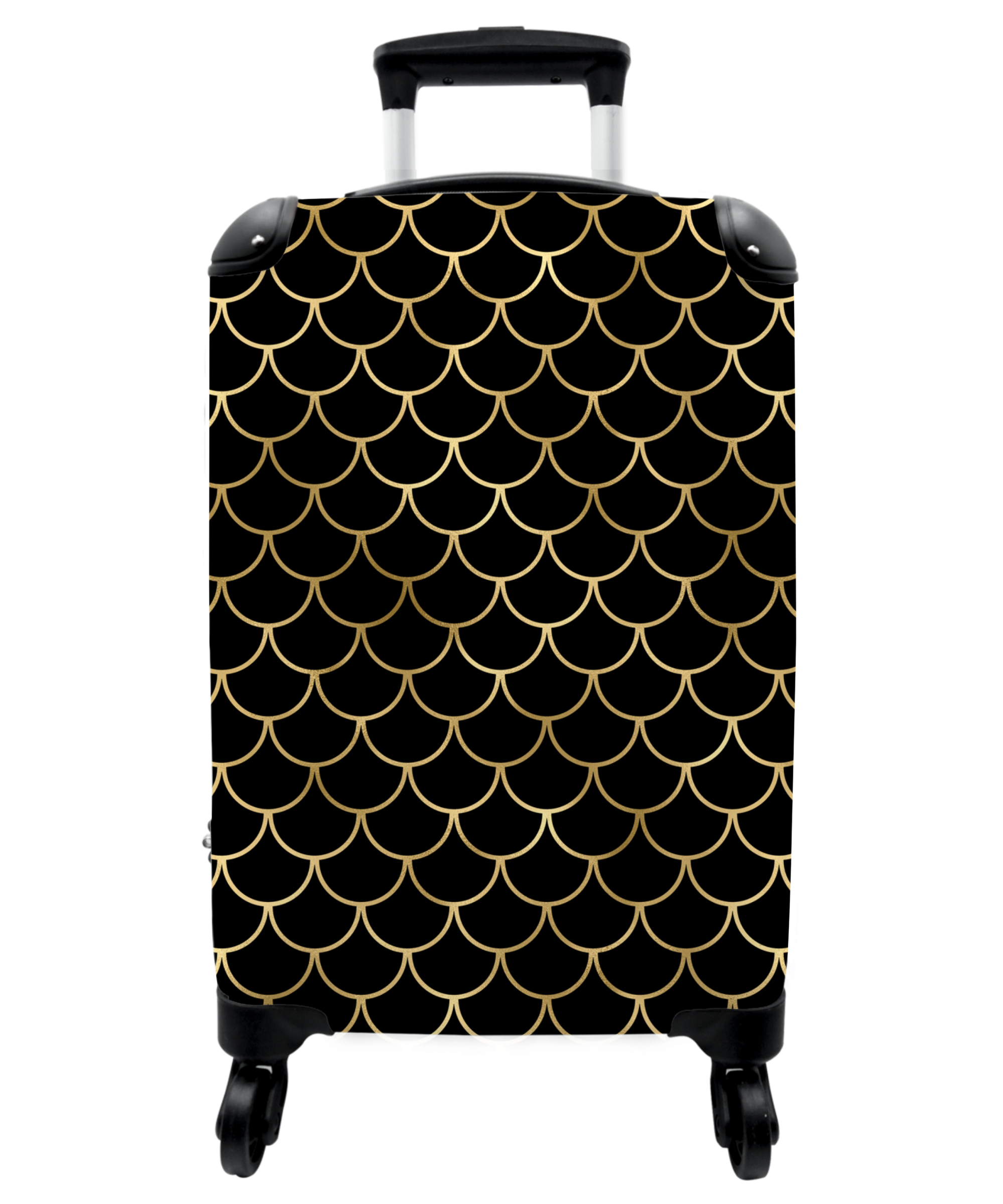 Koffer - Patronen - Goud - Zwart - Luxe-1