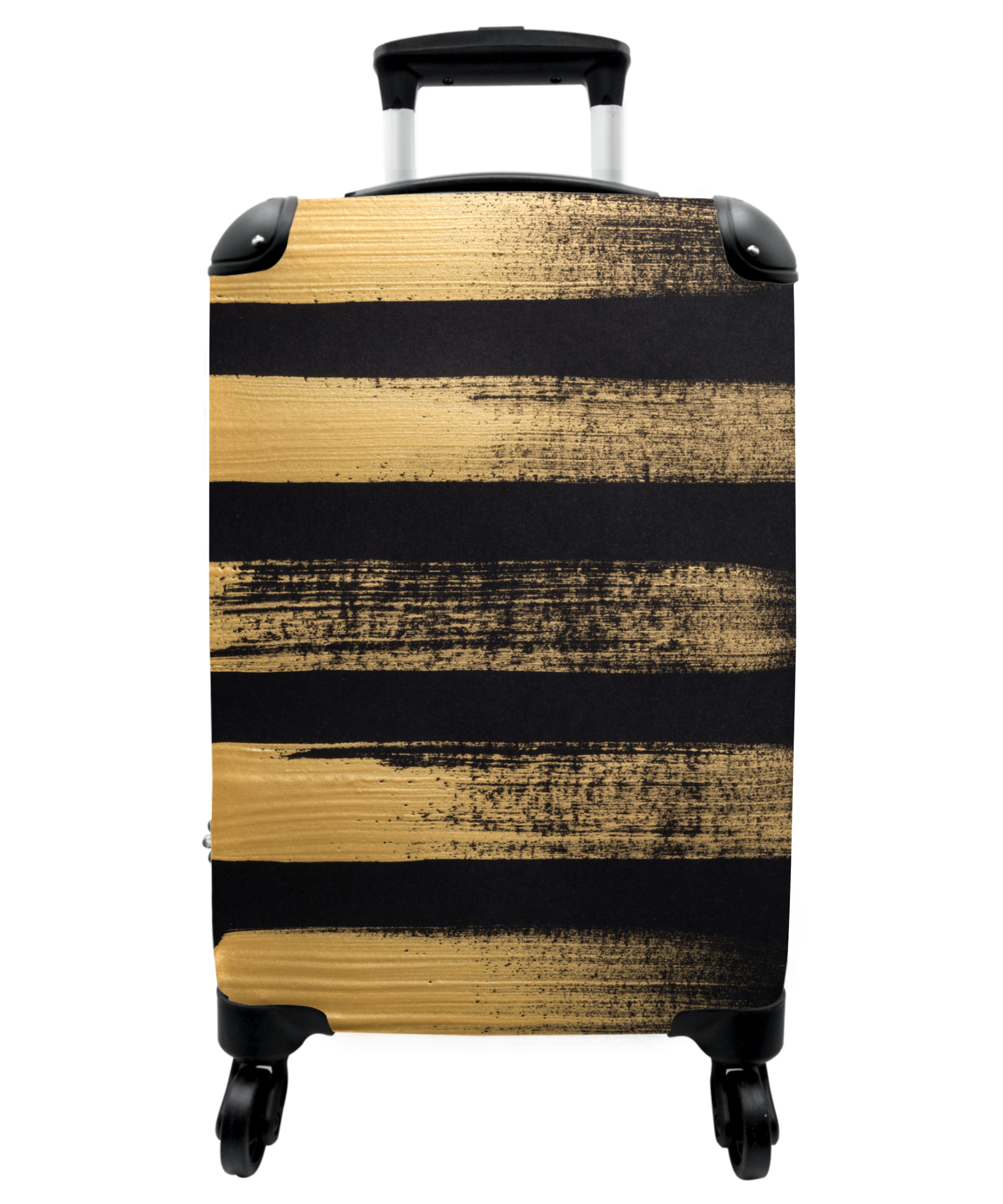 Koffer - Patroon van gouden verf op een zwarte achtergrond-thumbnail-1