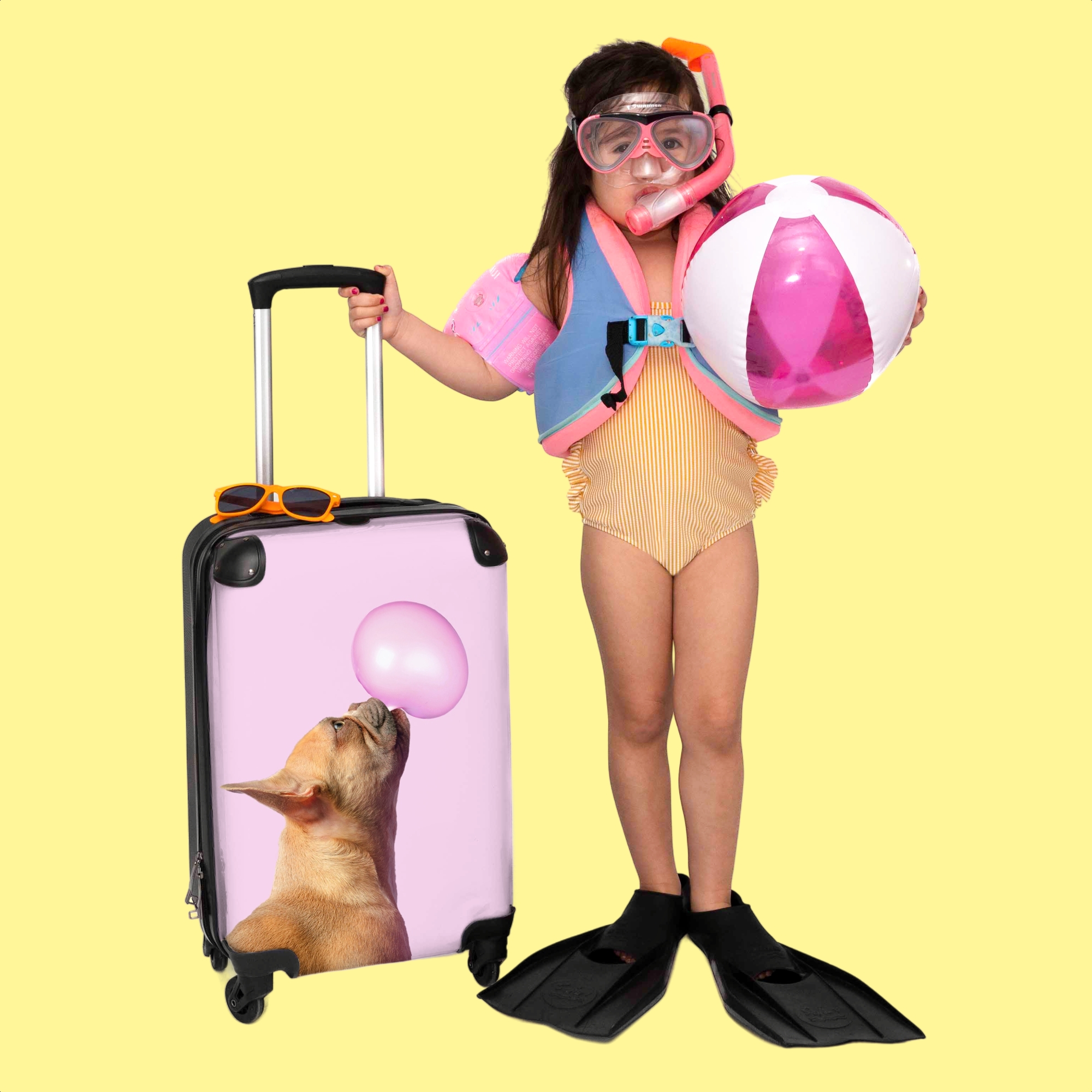 Koffer - Hond - Dieren - Kauwgom - Roze-thumbnail-3