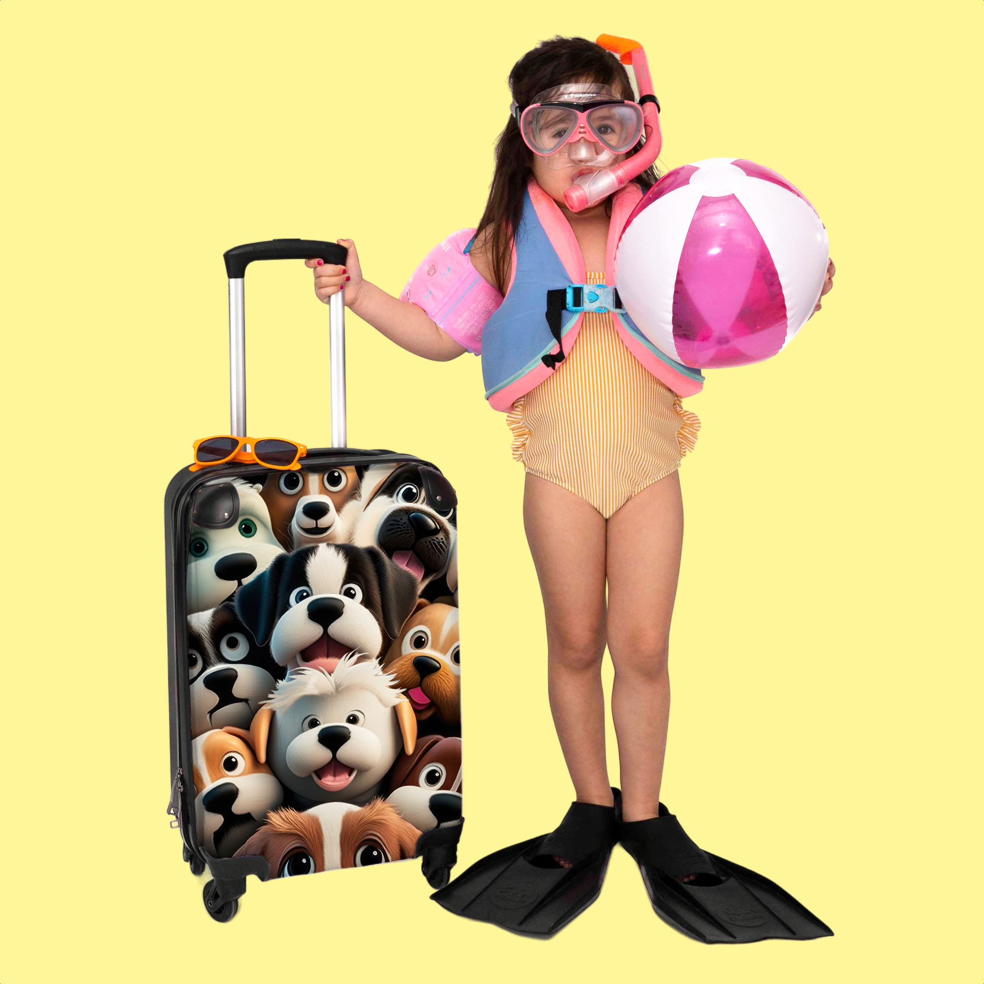 Koffer - Hond - Dieren - Patronen - Bruin - Meisjes - Jongens-thumbnail-3
