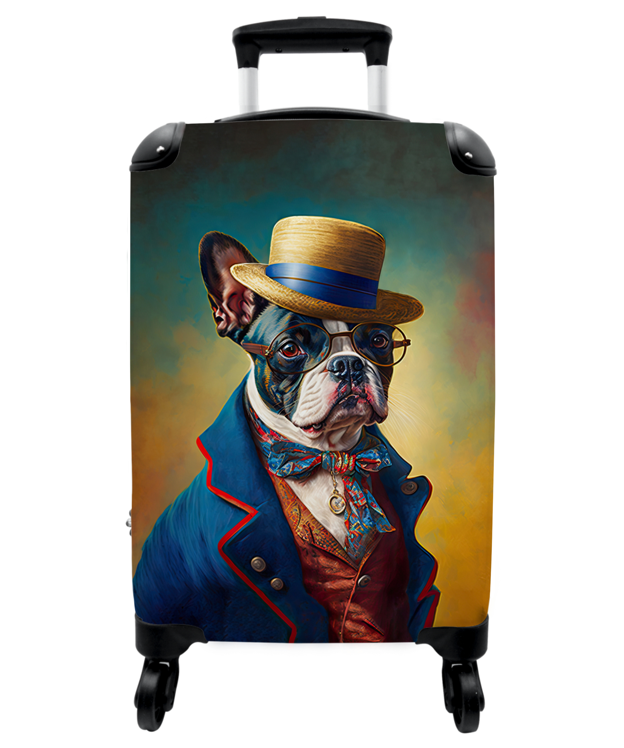 Koffer - Hond - Kleding - Accessoires - Verf - Portret-1