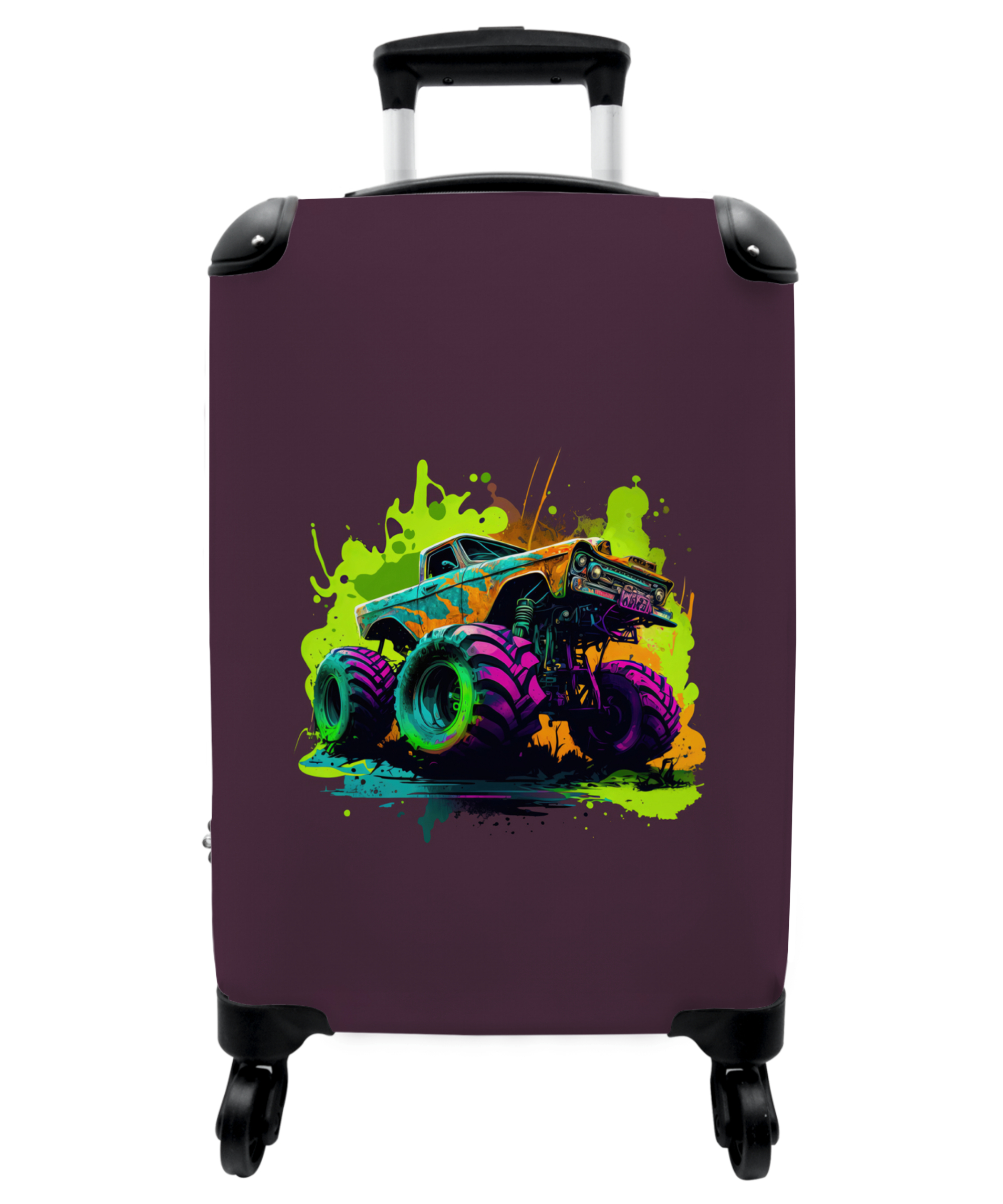 Koffer - Monstertruck - Groen - Neon - Auto - Design-1