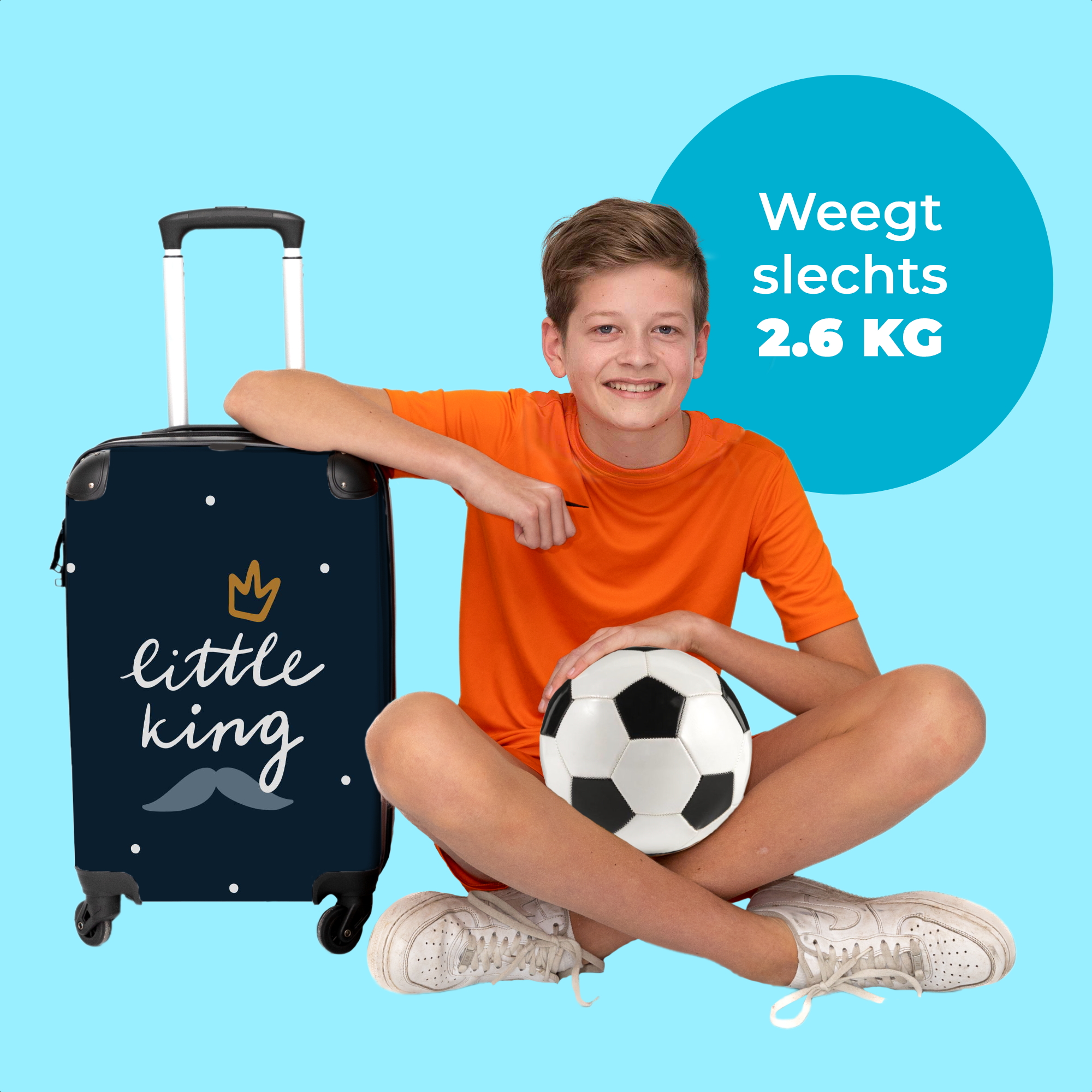 Koffer - Quote - Little king - Baby - Kroontje - Jongentje-thumbnail-4
