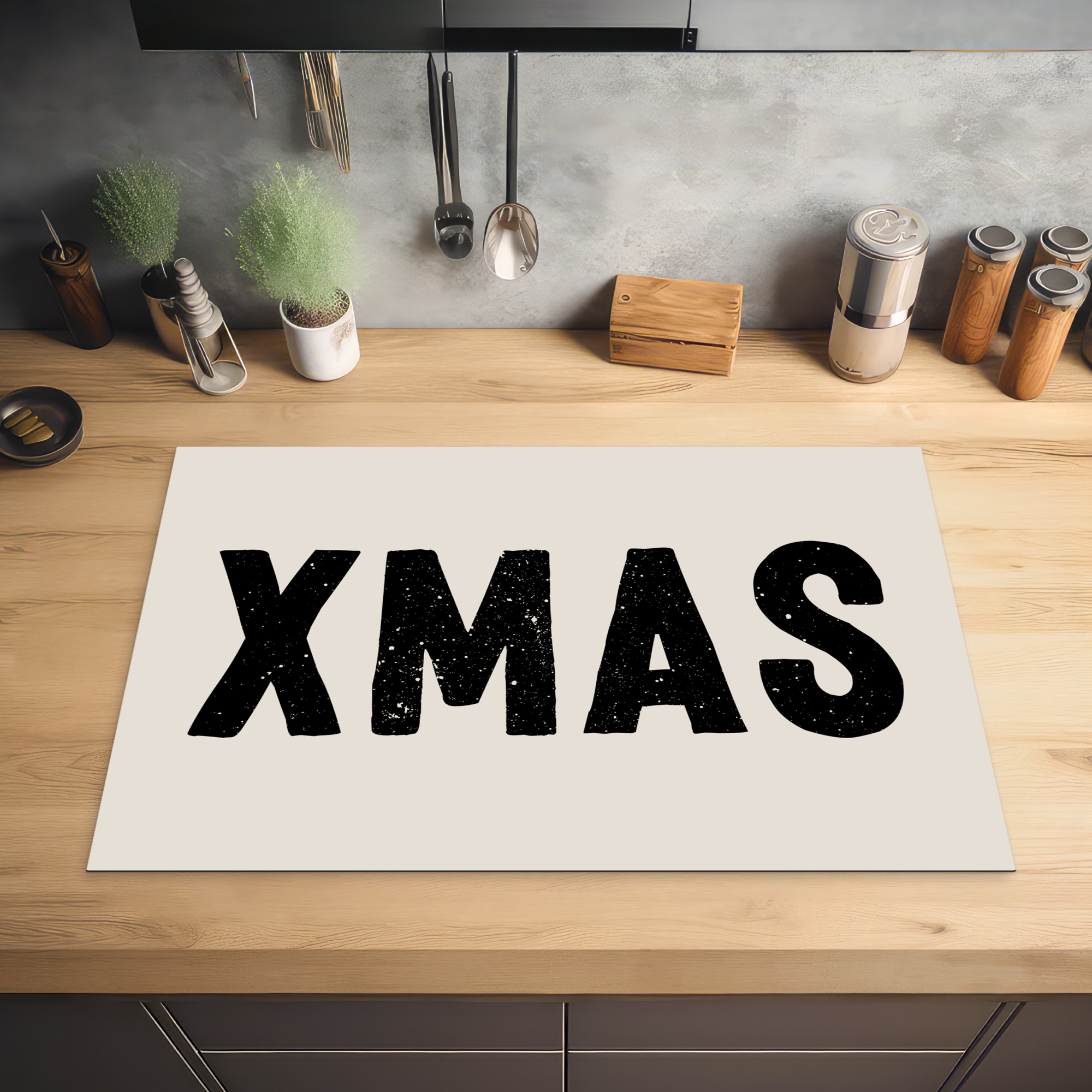 Inductiebeschermer - Kerst - Beige - Quotes - Xmas - Feestdagen-2
