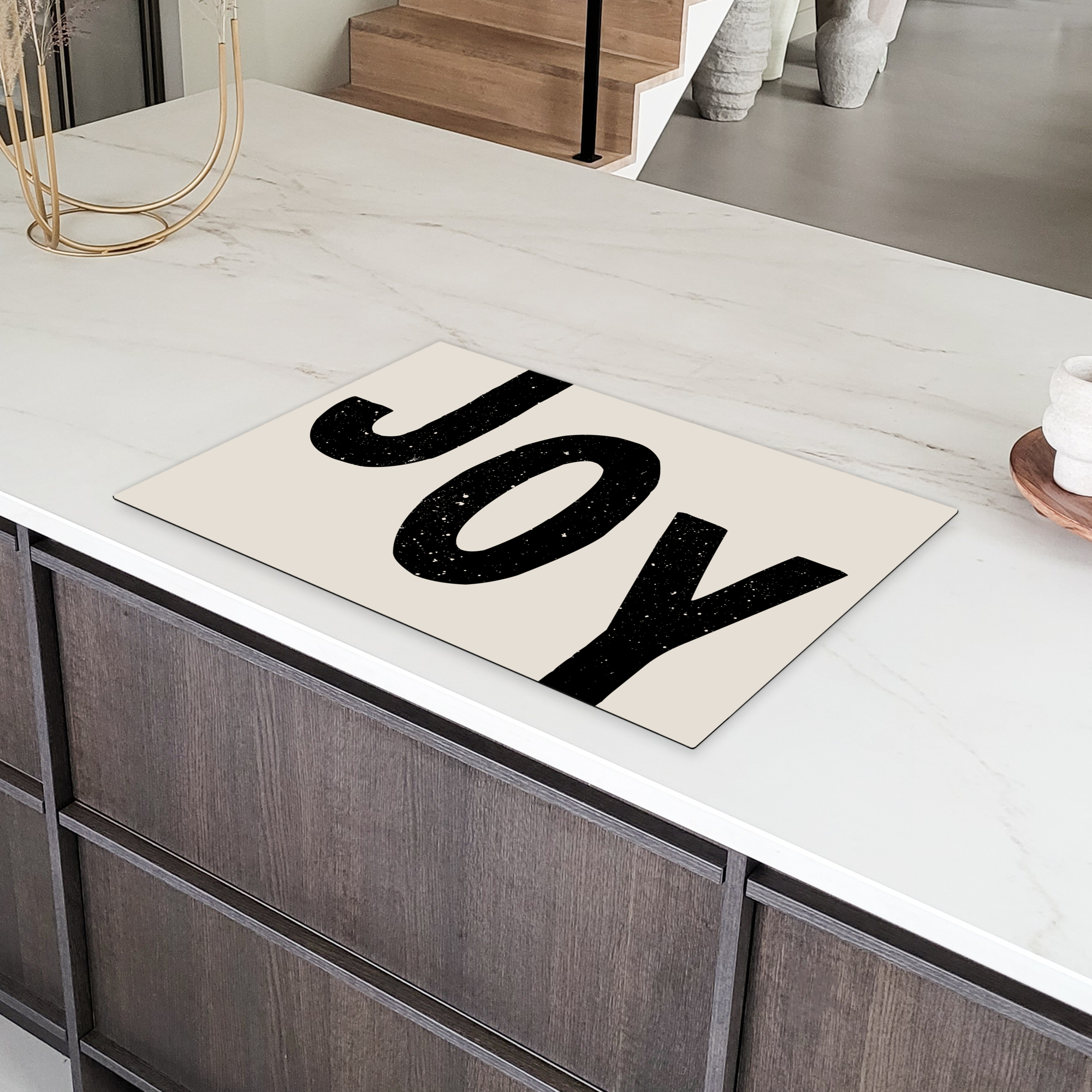 Inductiebeschermer - Kerst - Quote - Joy - Zwart - Feestdagen-4