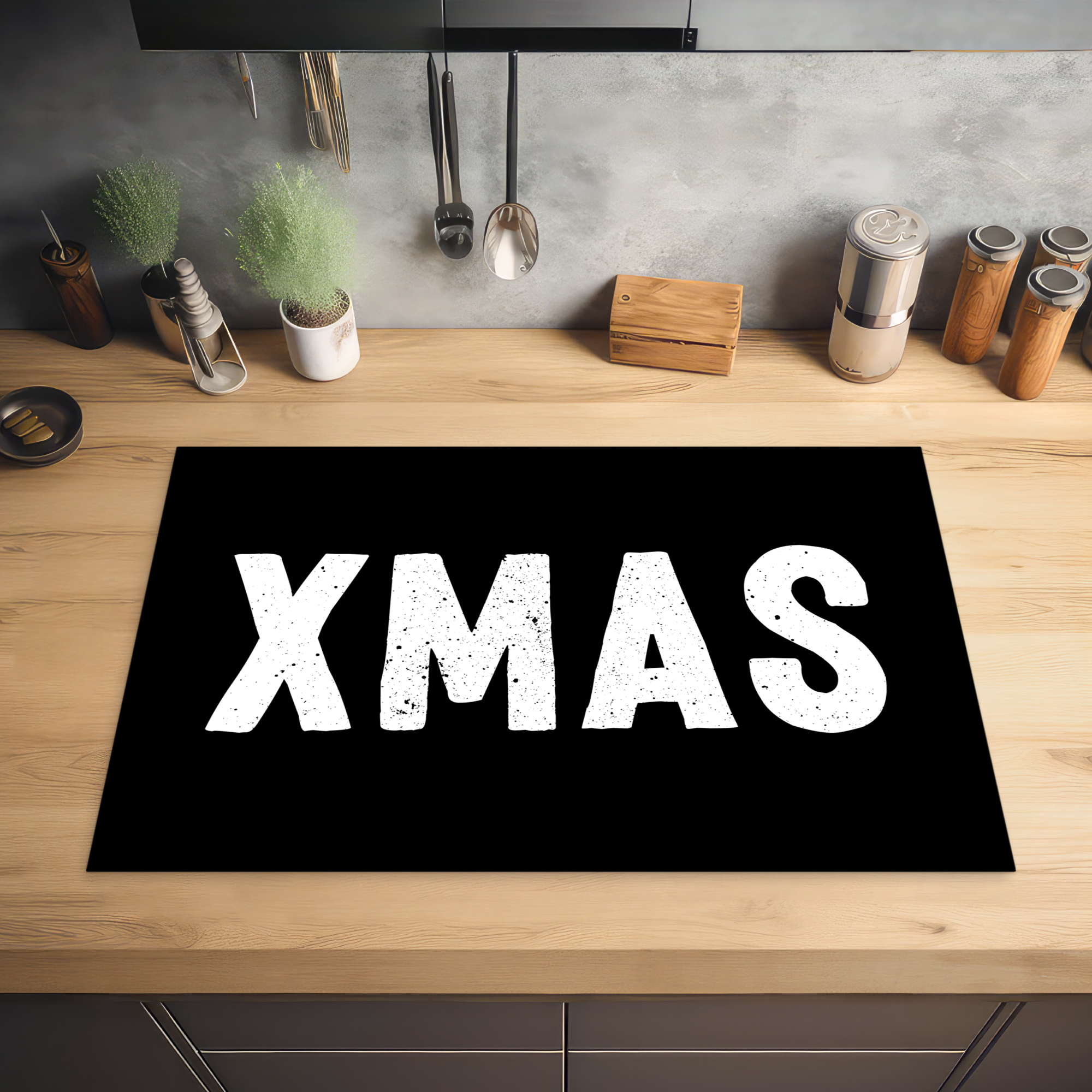 Inductiebeschermer - Kerst - Quotes - Xmas - Zwart - Feestdagen-2