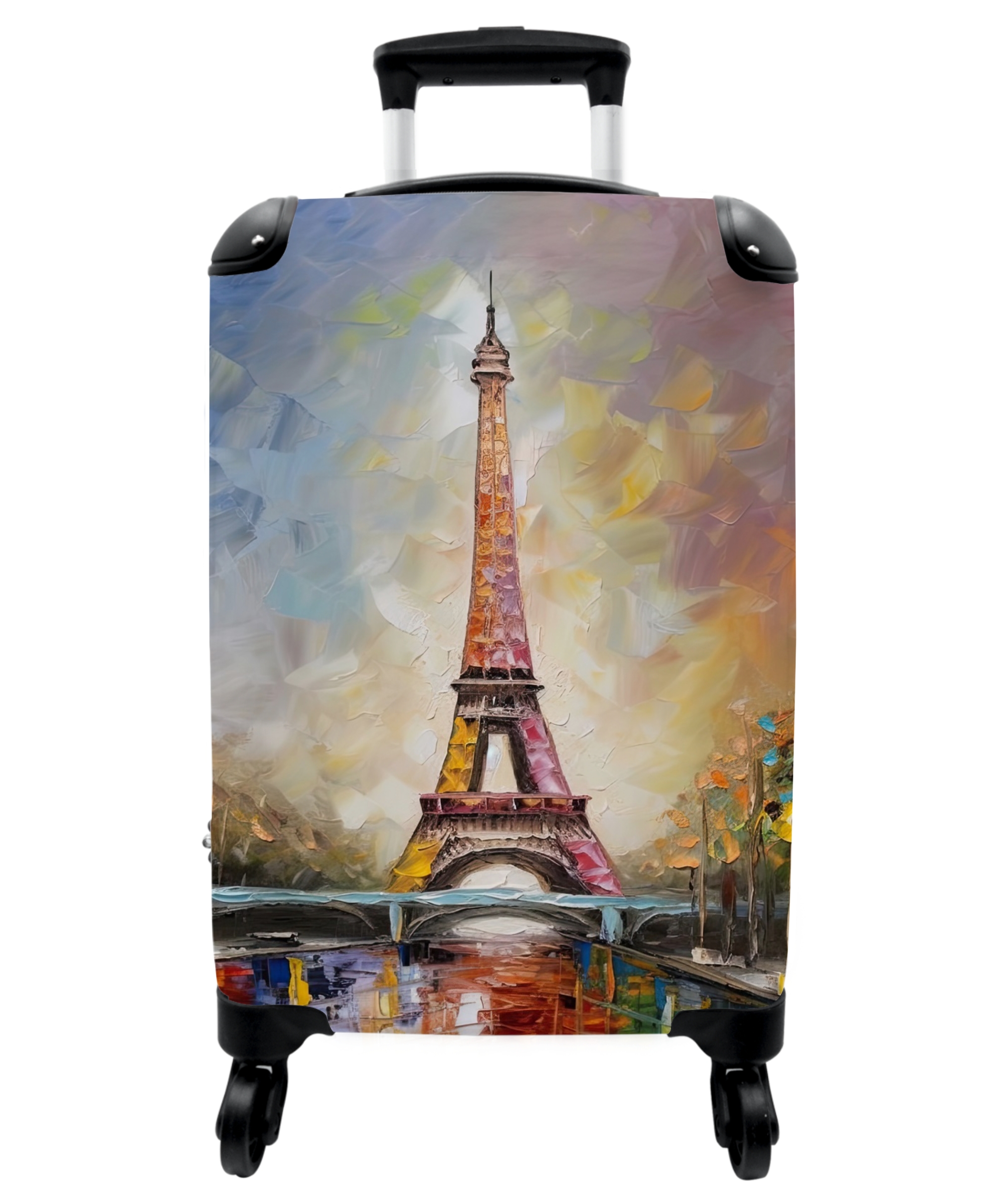 Koffer - Eiffeltoren - Schilderij - Olieverf - Parijs