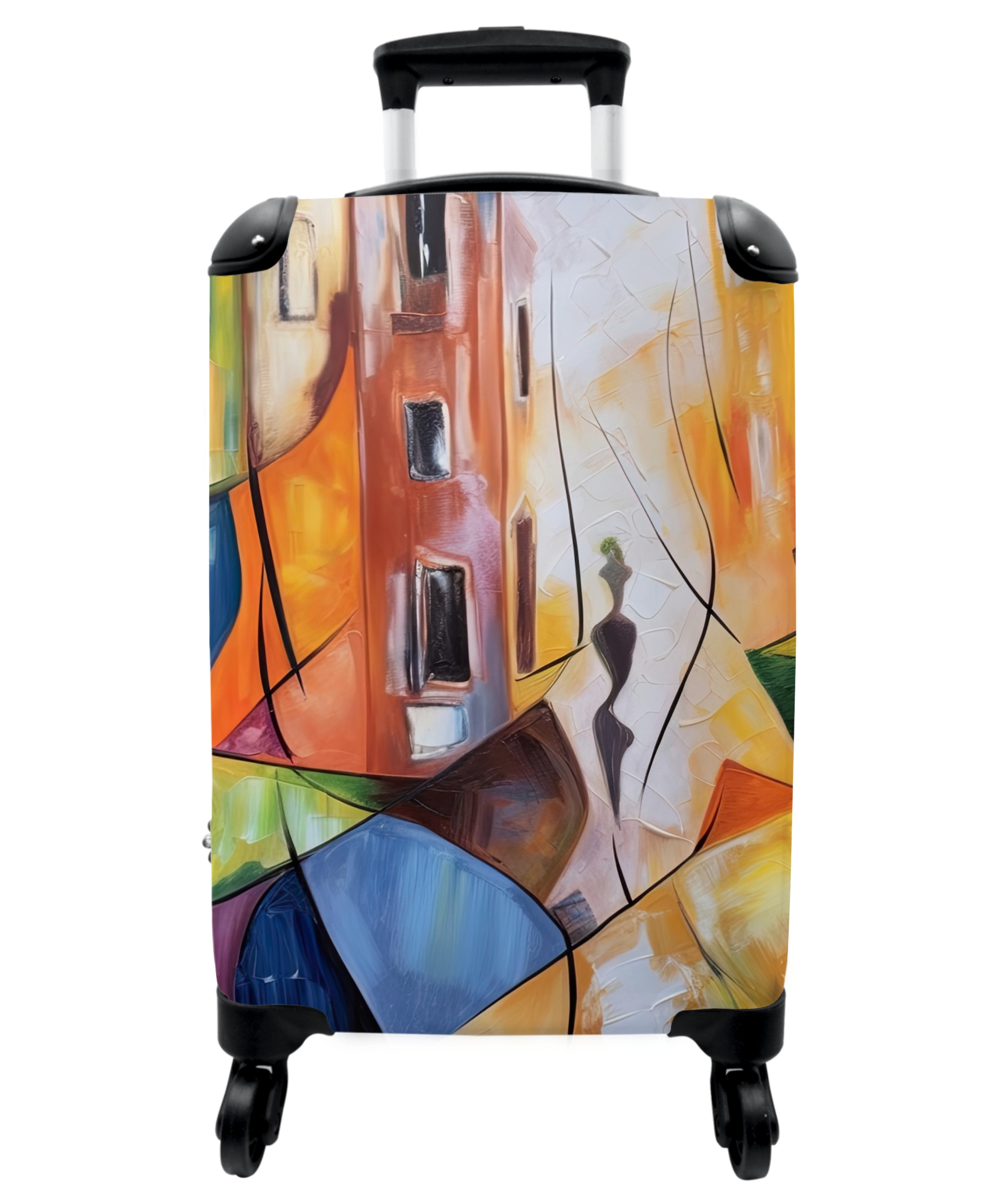 Koffer - Abstract - Kunst - Schilderij - Kleuren-1